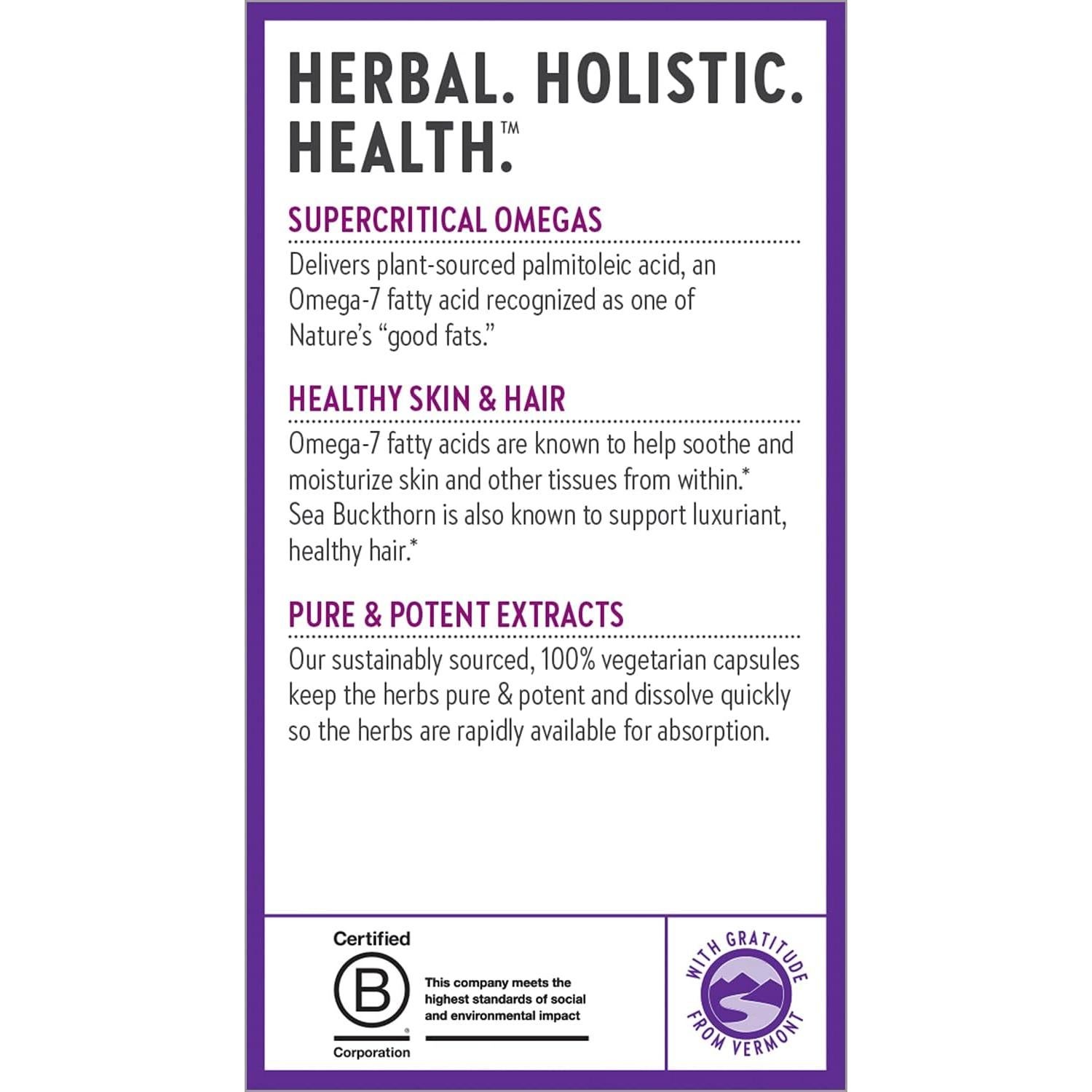 Cápsulas Vegetarianas Omega 7 Nuevo Capítulo 60 Unidades