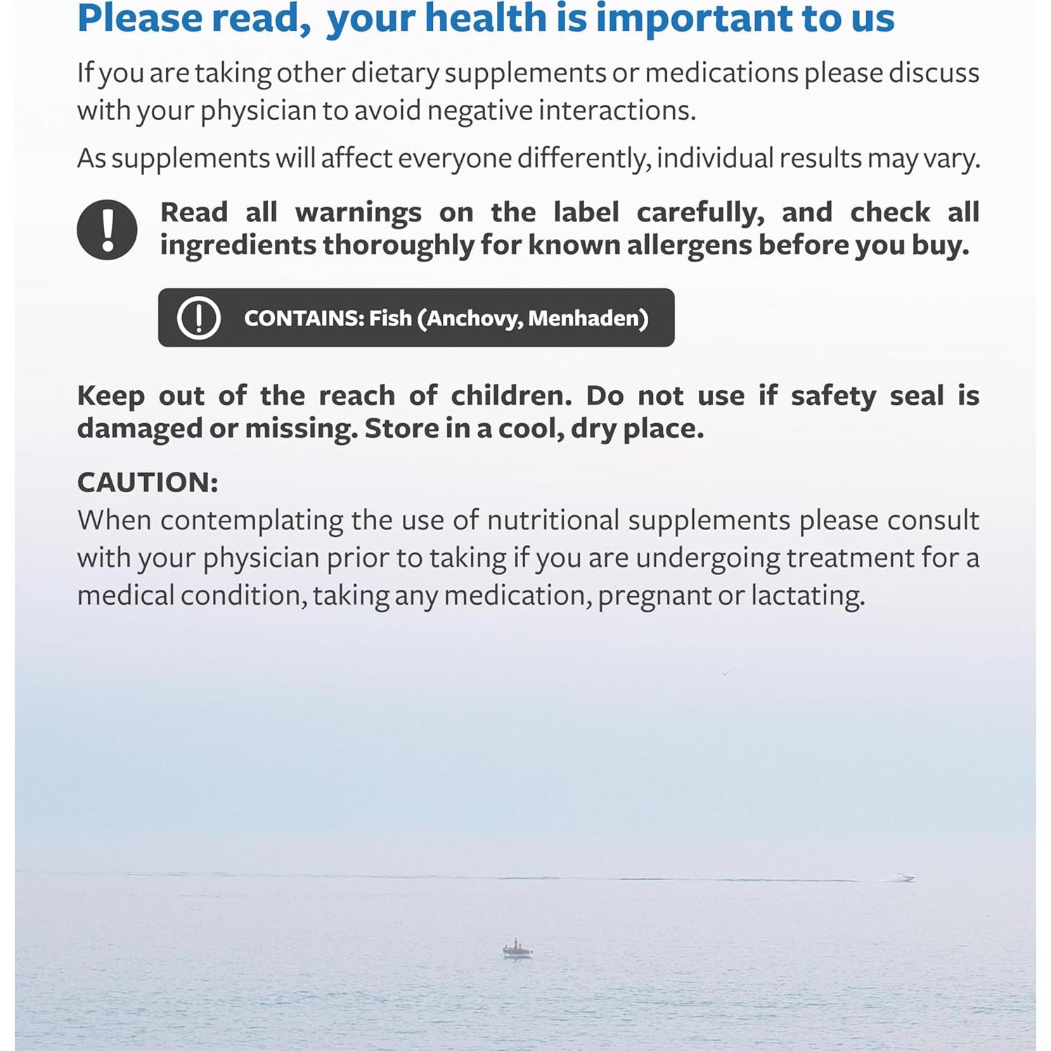 Suplemento Omega 7 Healths Harmony - 30 Cápsulas de Aceite de Pescado