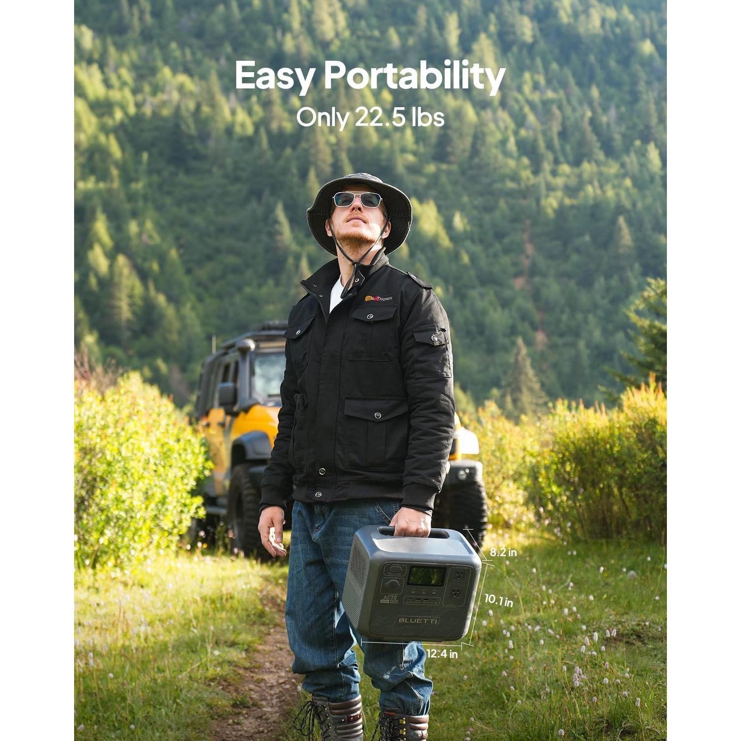 Estación de Energía Portátil BLUETTI AC70 768Wh 1000W