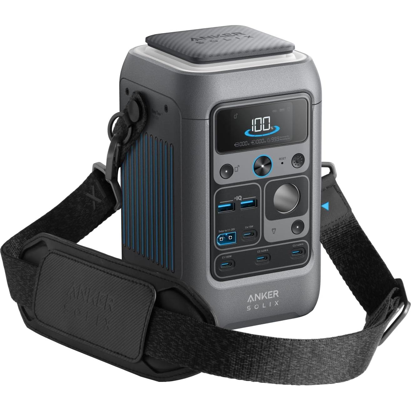 Correa Ajustable Anker SOLIX C300 DC - Nylon Acolchado 0.4-1.5m