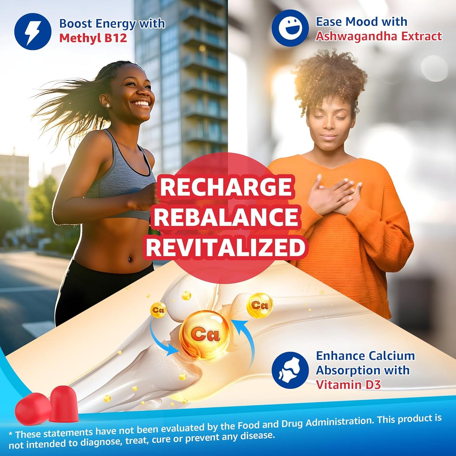 Gomitas de Magnesio 400mg EnvyCure con Ashwagandha 60 Cts