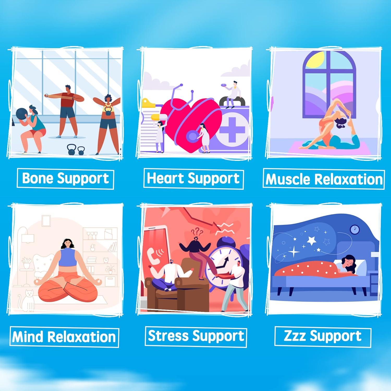 Gomitas de Magnesio 400mg EnvyCure con Ashwagandha 60 Cts