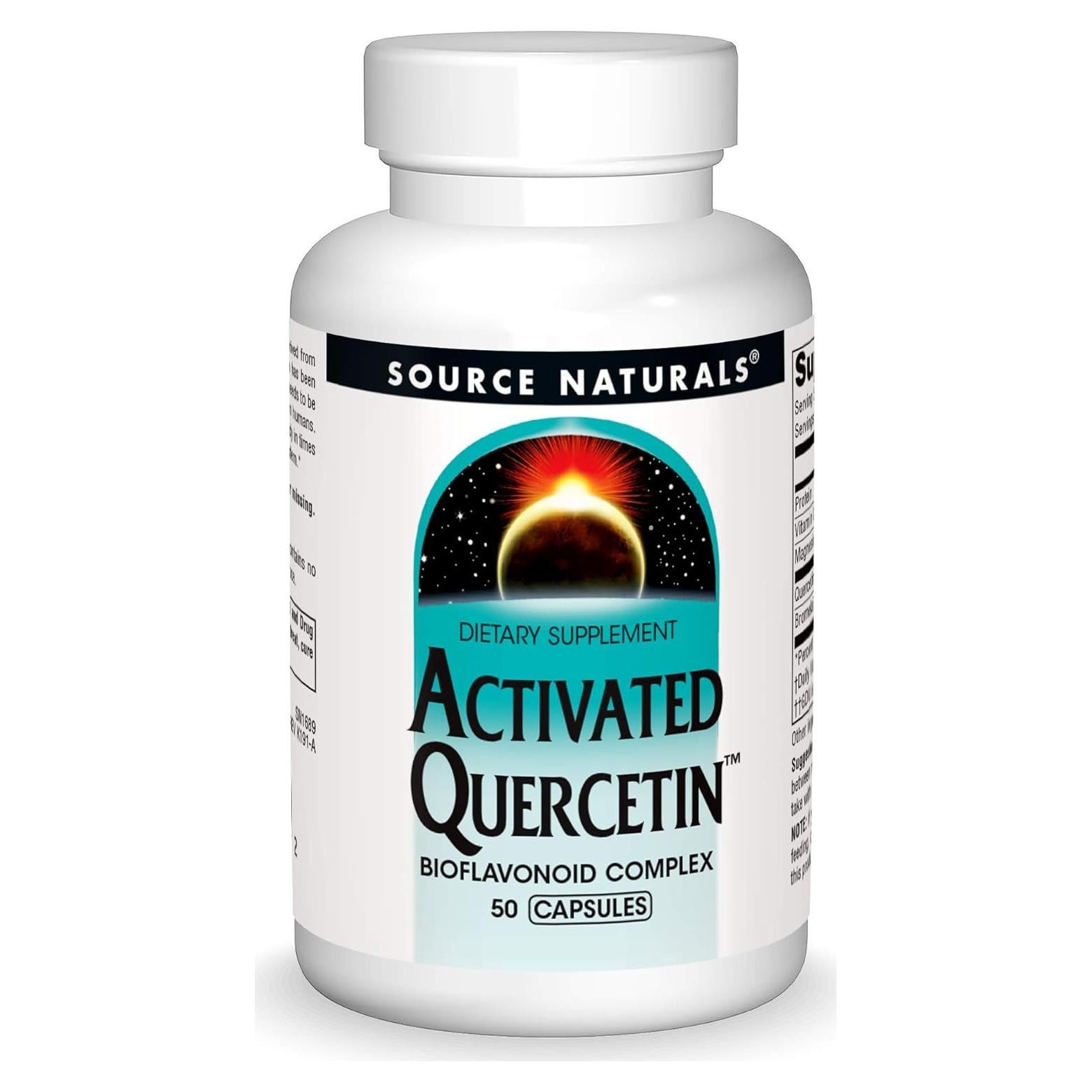 Suplemento Quercetina Activada Source Naturals 50 Cápsulas