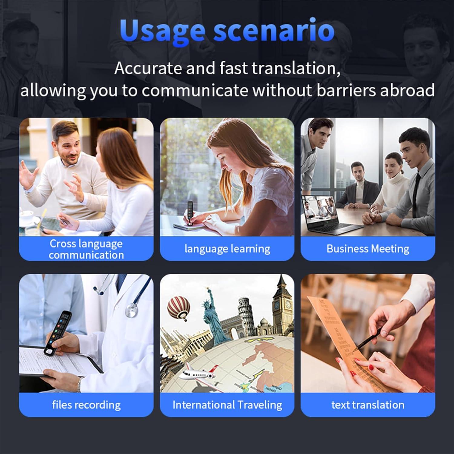 Bolígrafo Lector Digital LULUCKCK con Traducción 142 Idiomas