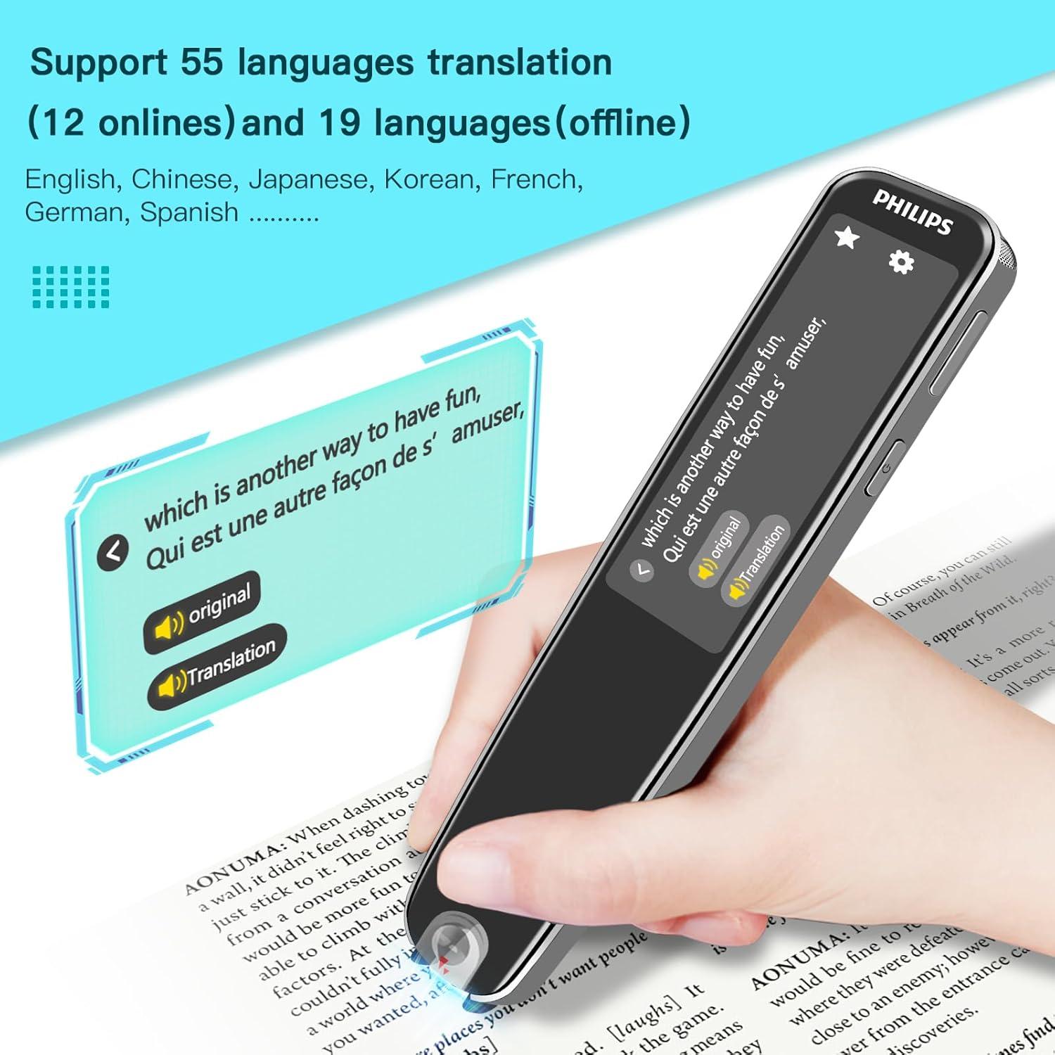 Bolígrafo Traductor Hiwtonk VTR7300 Inalámbrico para Dislexia
