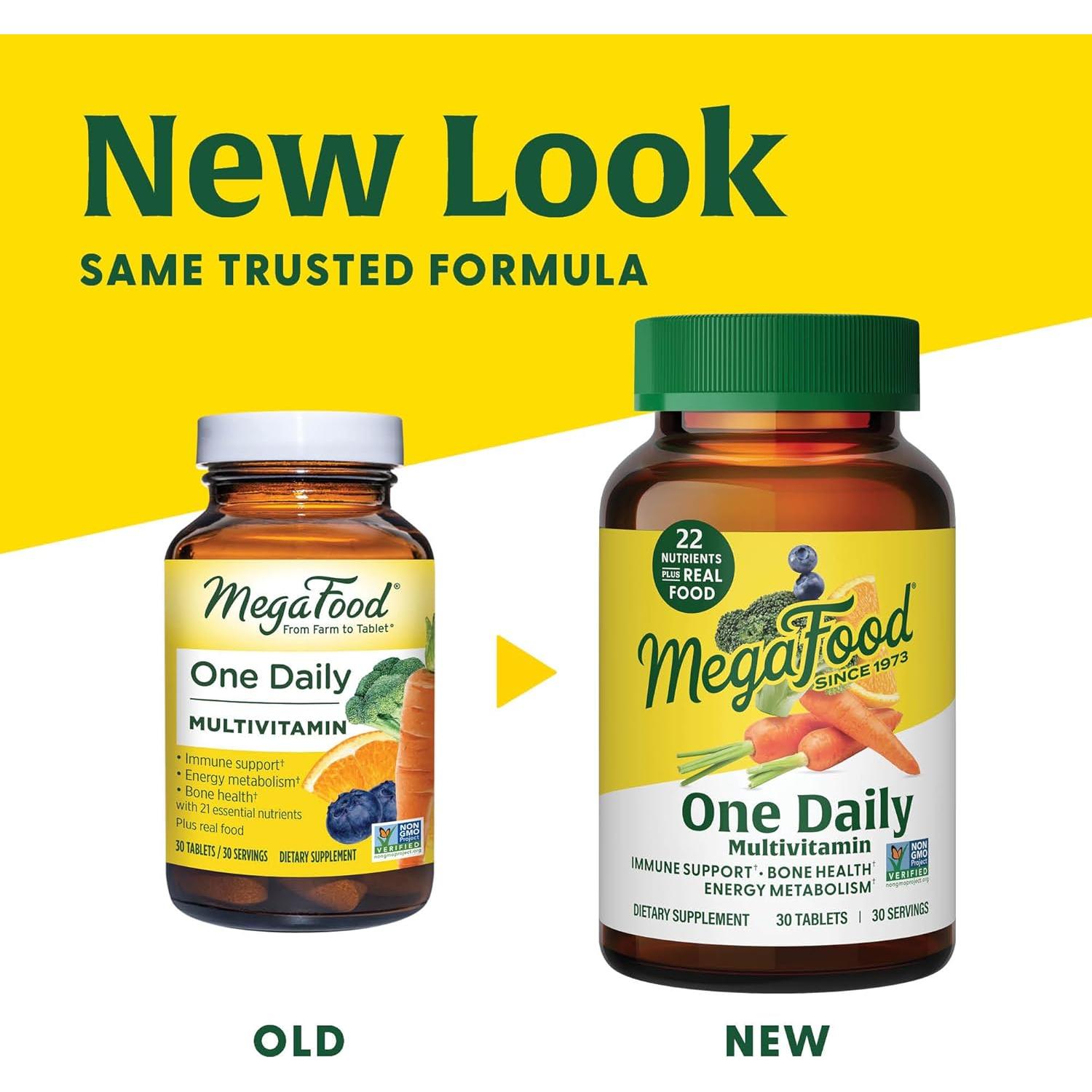 MegaFood One Daily Multivitamina 30 Tabletas - Soporte Inmunológico