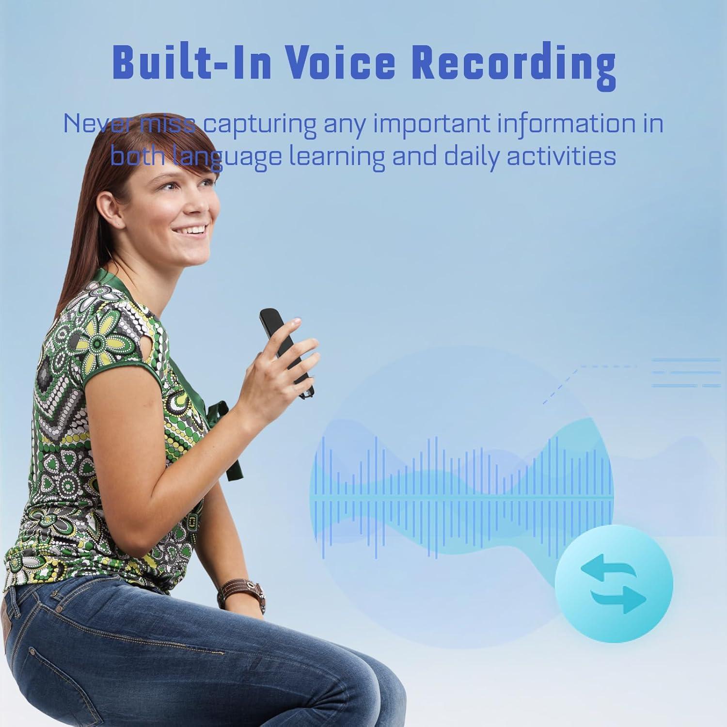 Bolígrafo Traductor de Voz EBTOOLS 130+ Idiomas Escaneo Offline