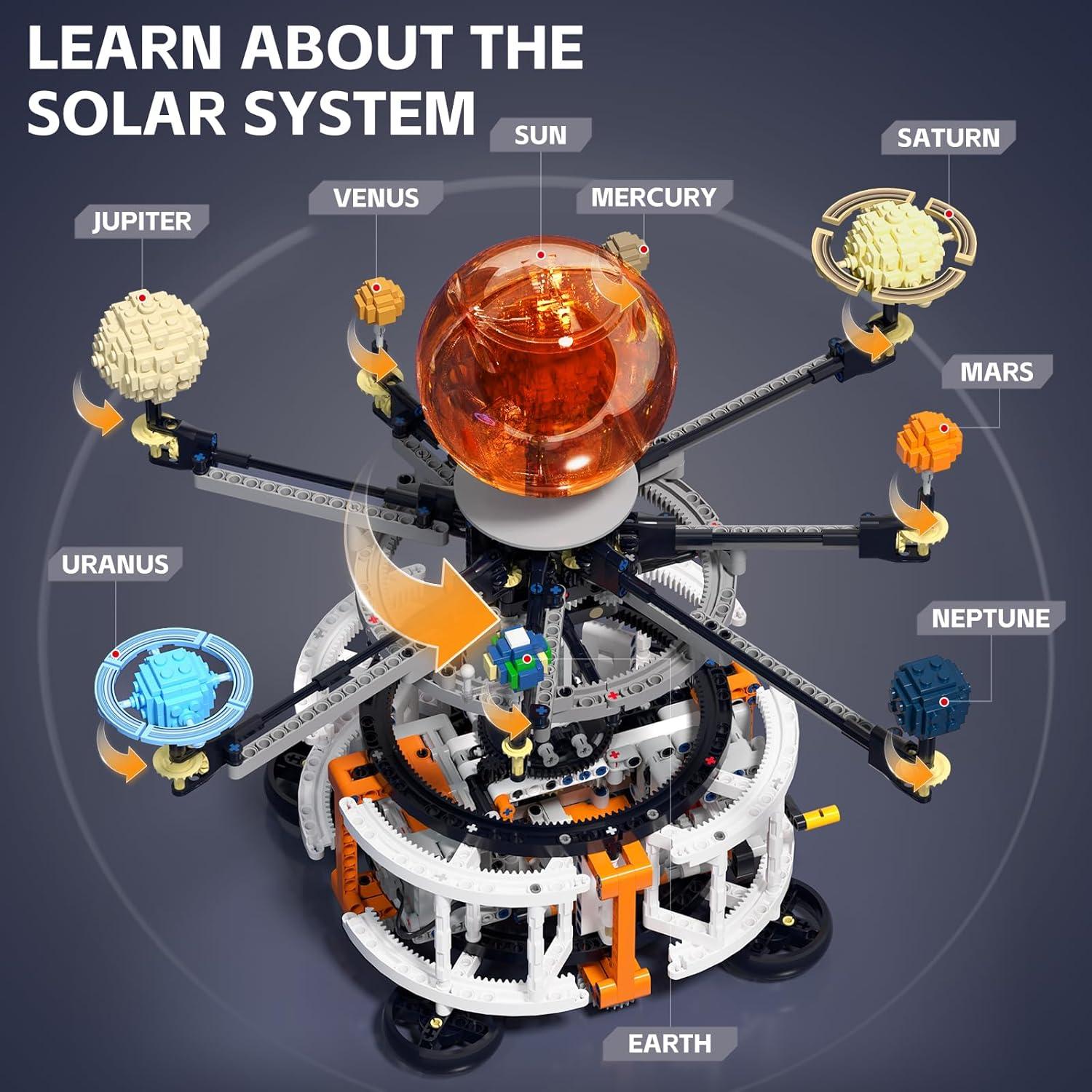 Kit de Construcción Espacial Solar DOLIVE 1282 PCS STEM 6-15 años