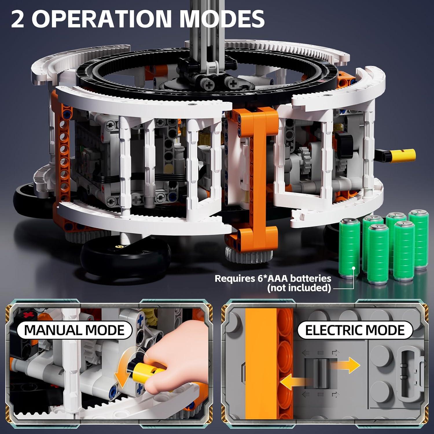 Kit de Construcción Espacial Solar DOLIVE 1282 PCS STEM 6-15 años