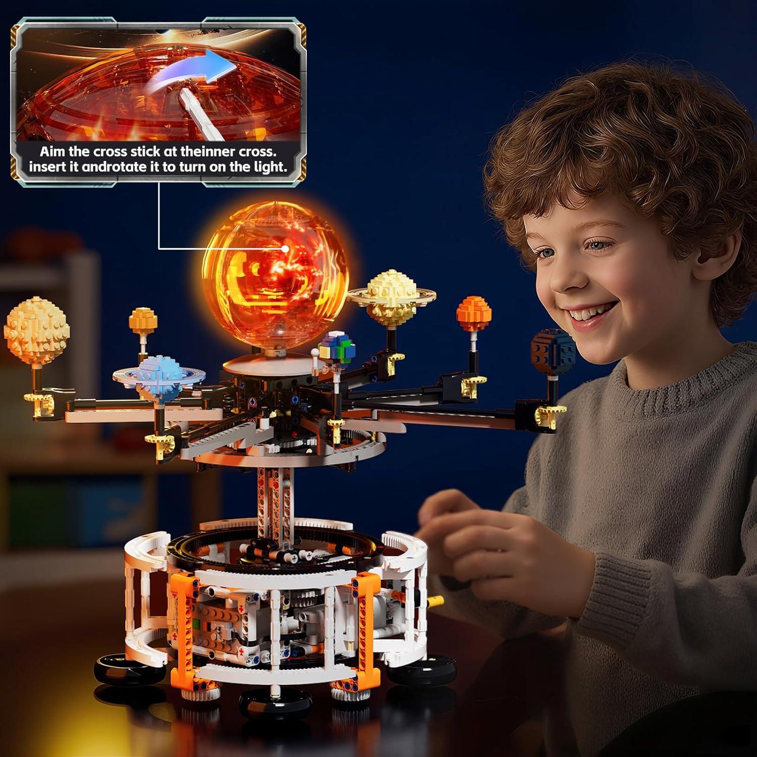 Kit de Construcción Espacial Solar DOLIVE 1282 PCS STEM 6-15 años