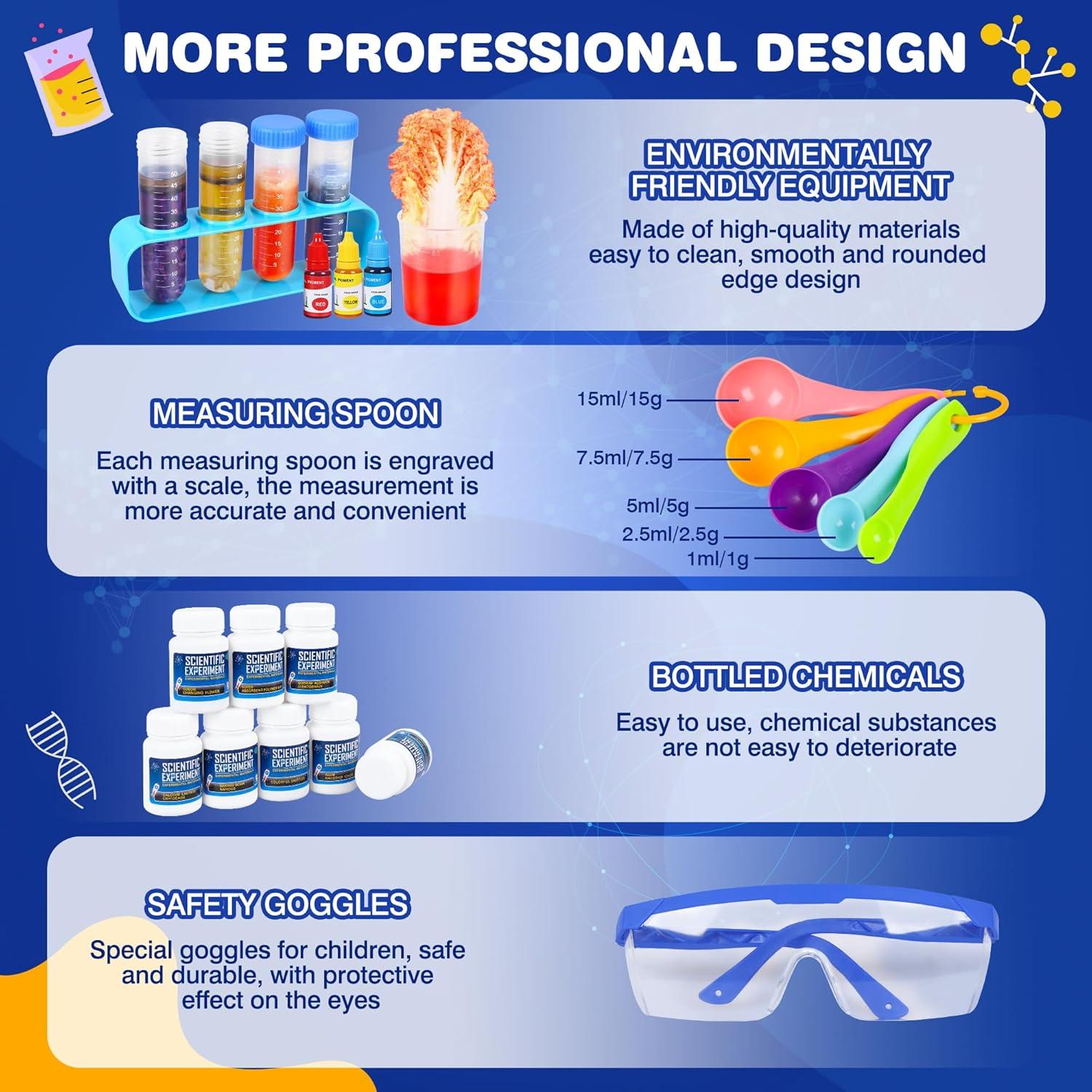 Kit de Ciencia Kuovei con 80 Experimentos para Niños 6-9 Años