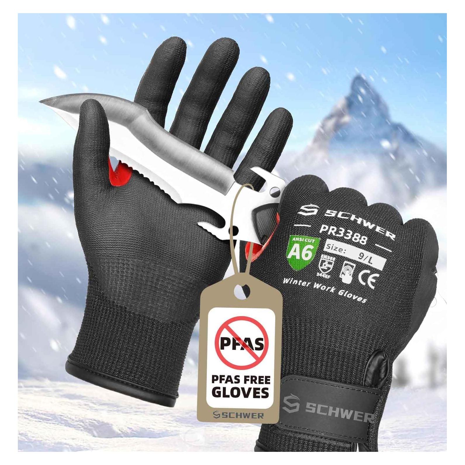Guantes de Trabajo Schwer PR3388 Invierno Aislantes A6