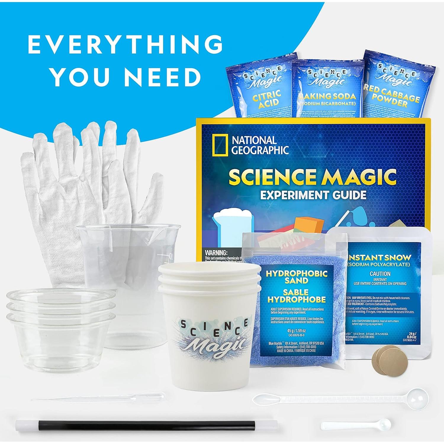Kit de Ciencia Mágica National Geographic - 10 Experimentos para Niños