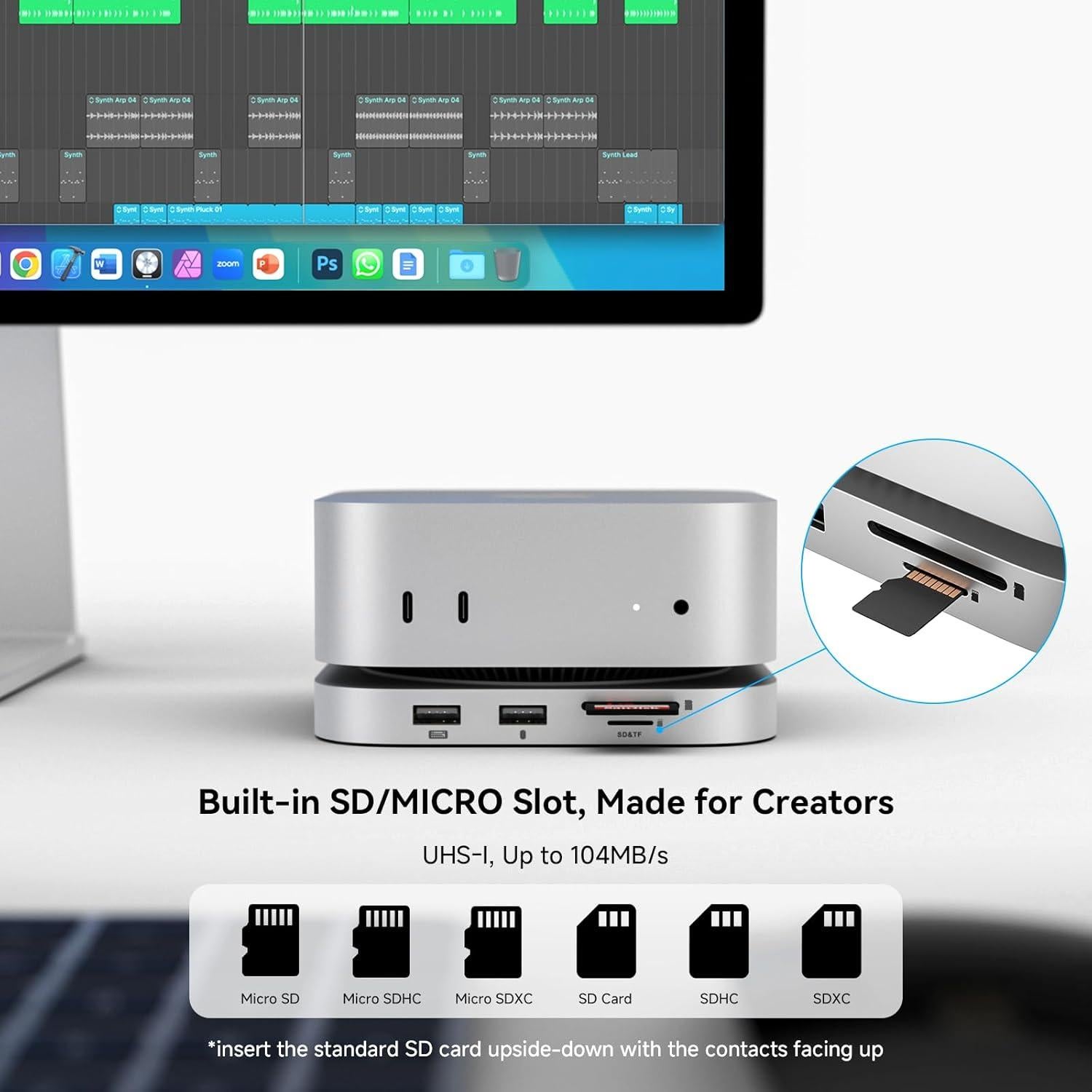 Dock Minisopuru iExpandMate MINI4PRO para Mac Mini M4 8TB