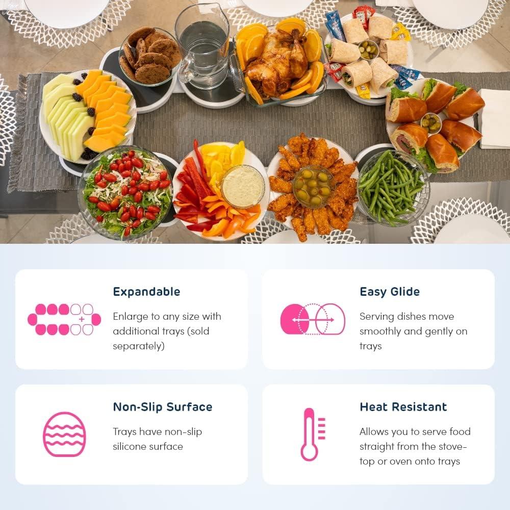 Lazy Susan Expandible Gris Oscuro La Revolución 52cm