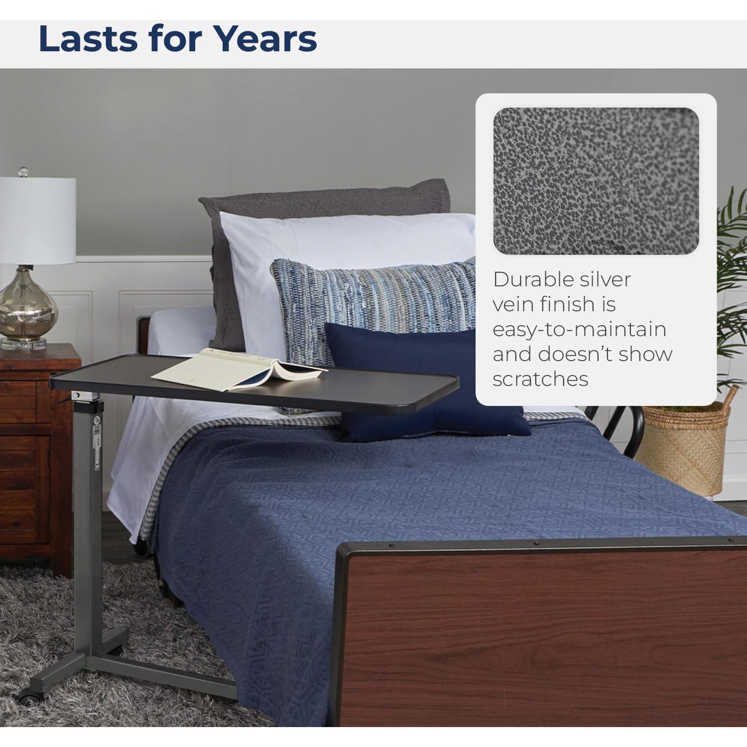 Mesa sobre la cama Drive Medical 13067 ajustable con ruedas