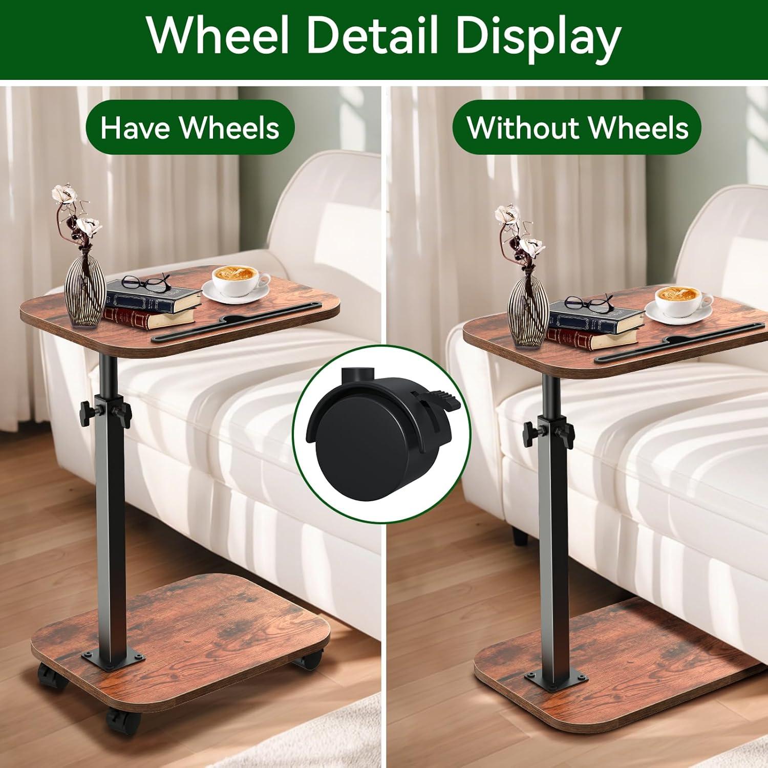 Mesa de bandeja ajustable XNSDXV en C para sofá y TV