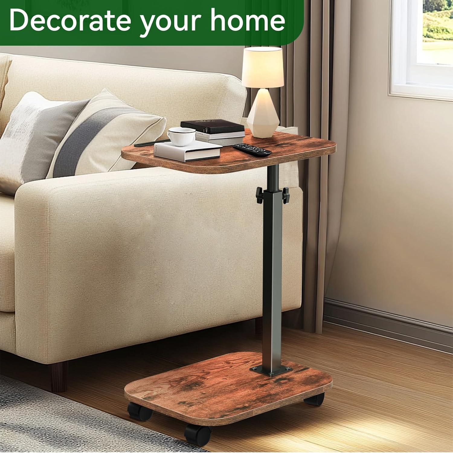 Mesa de bandeja ajustable XNSDXV en C para sofá y TV