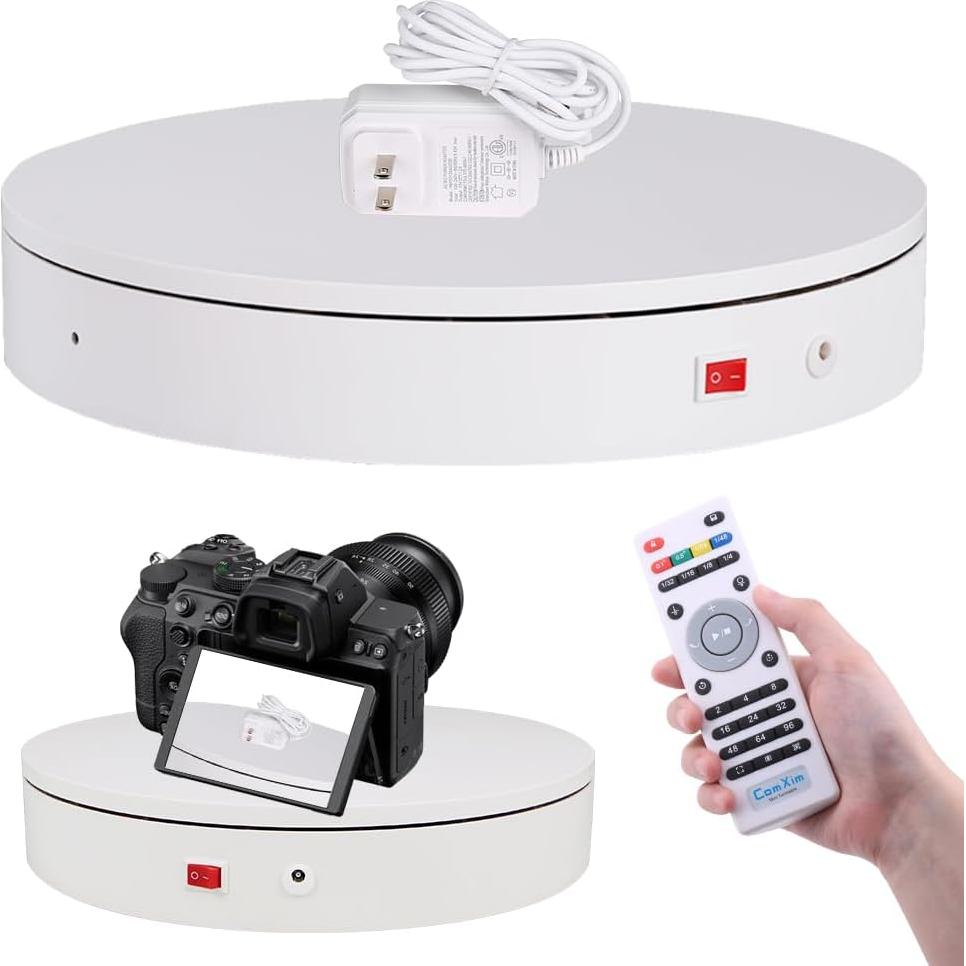 Plato Giratorio Eléctrico ComXim 32cm 300kg Control Remoto
