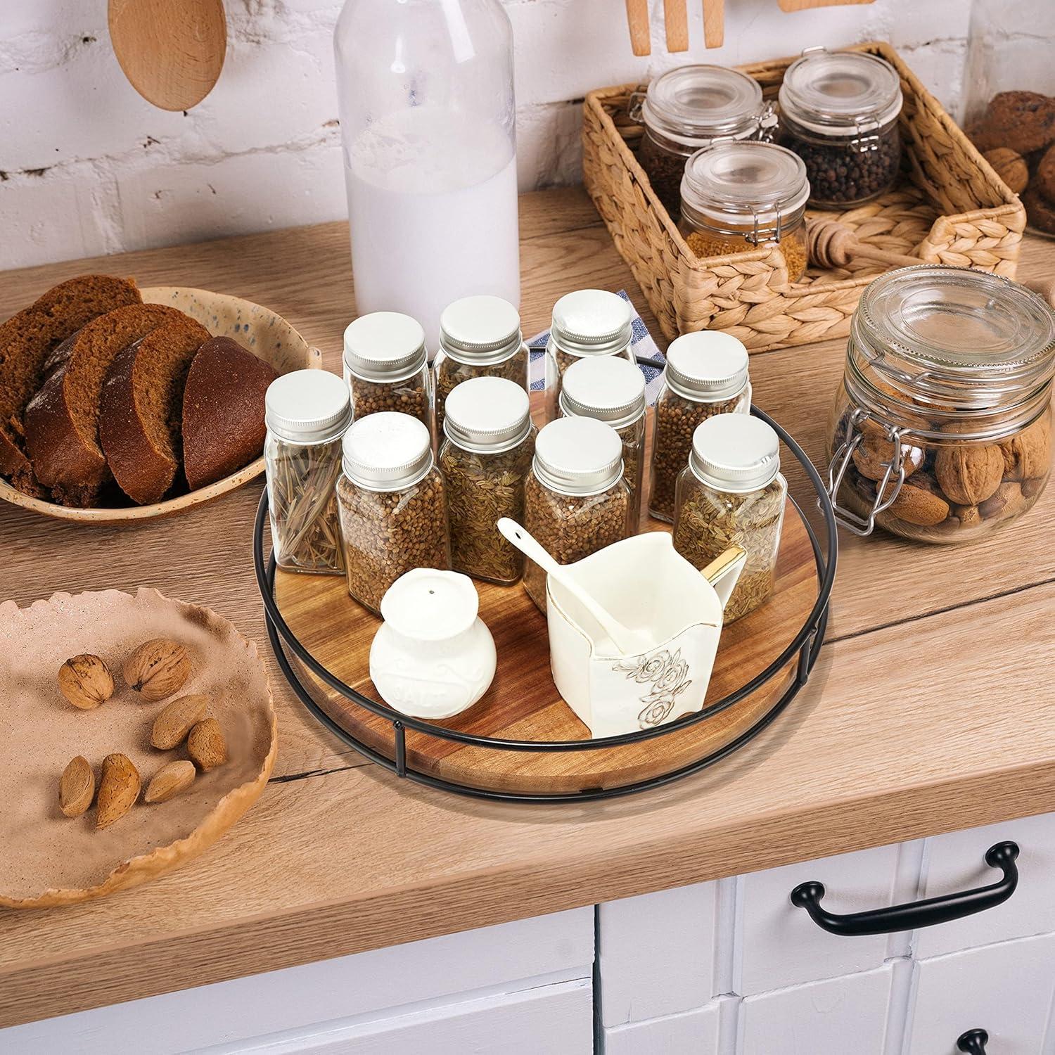 Torniquete Giratorio de Madera de Acacia Tomoaza 30.48 cm