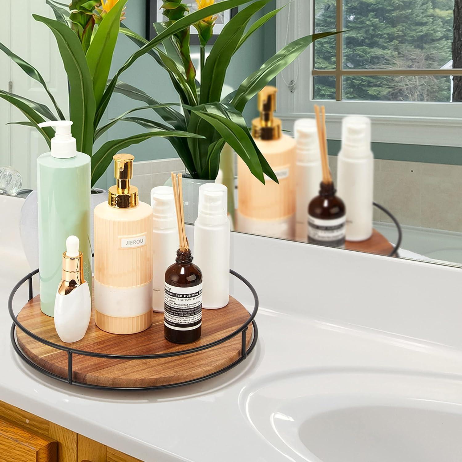 Torniquete Giratorio de Madera de Acacia Tomoaza 30.48 cm