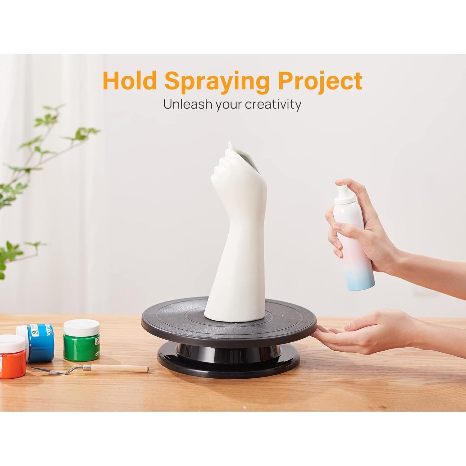 Kootek Plato Giratorio 28 cm para Pintura y Decoración