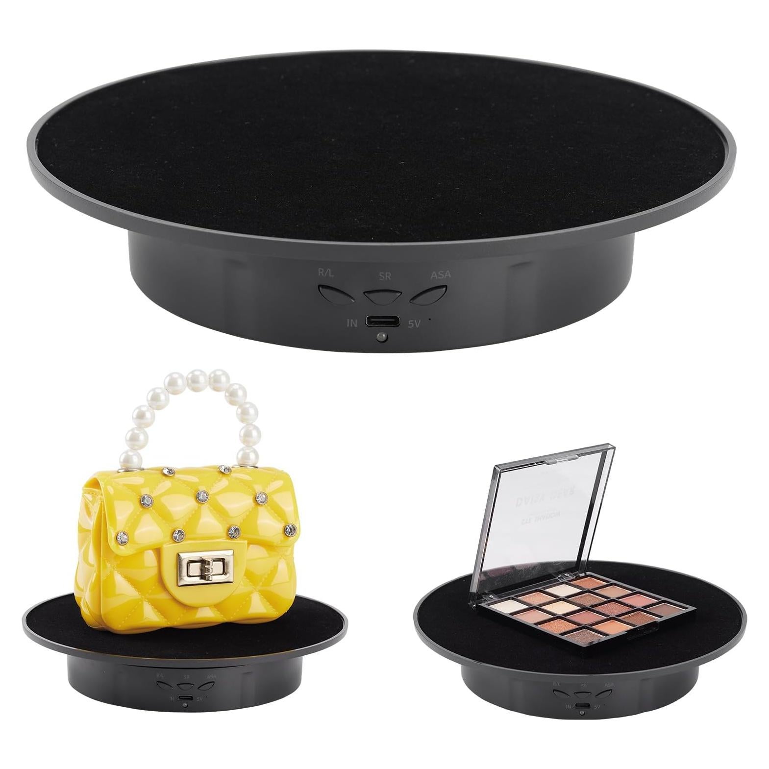 Soporte de Exhibición Rotatorio Motorizado Bosgladek 20 cm Terciopelo