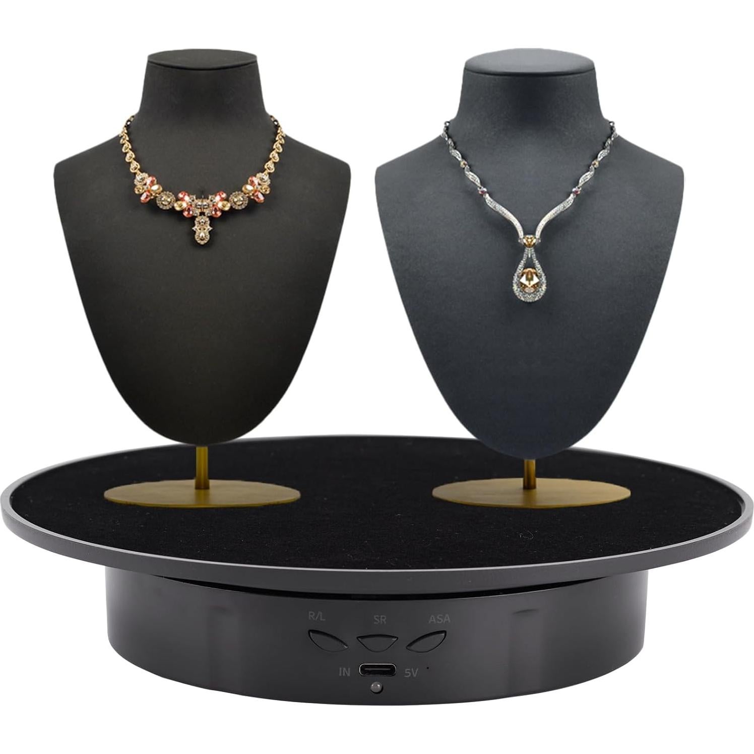 Soporte de Exhibición Rotatorio Motorizado Bosgladek 20 cm Terciopelo