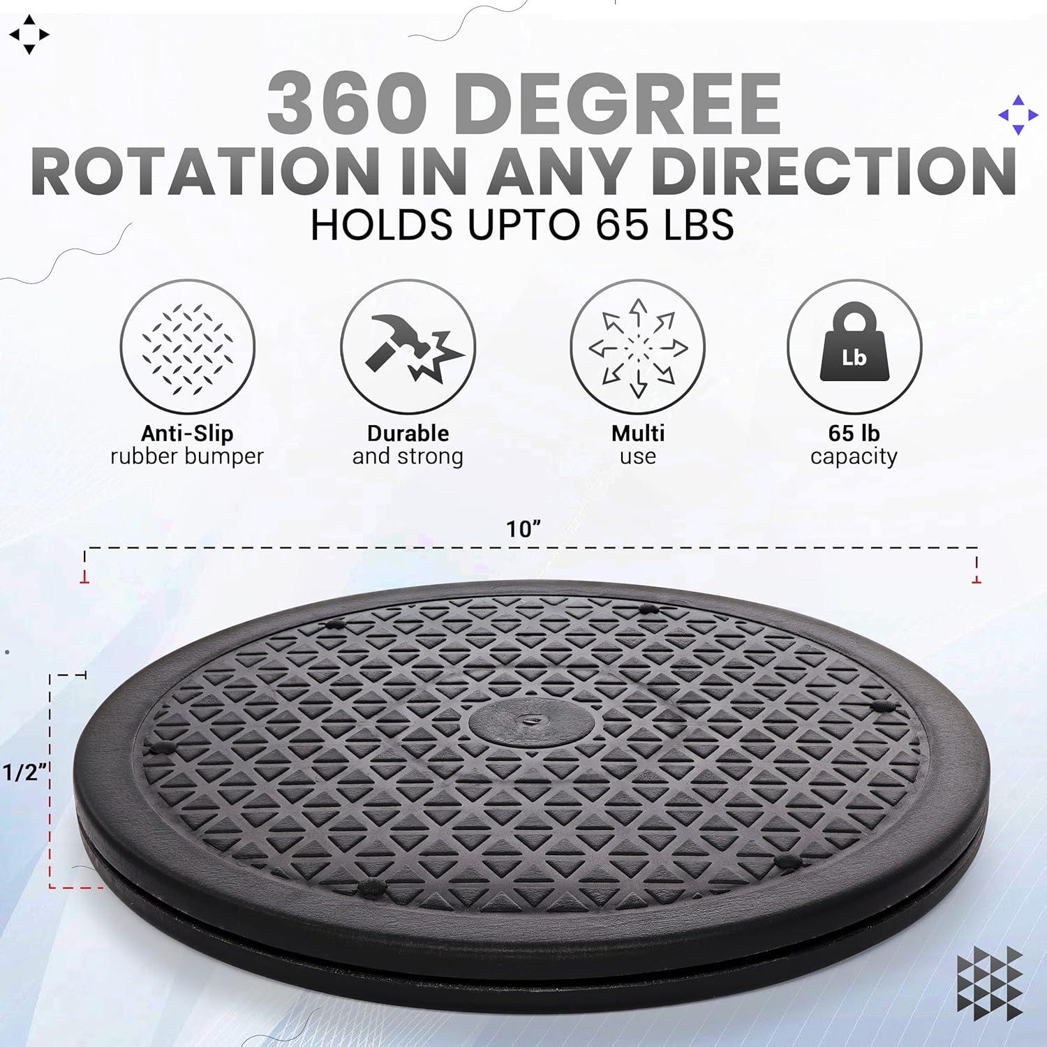 Organizador giratorio Lazy Susan RamPro 25.4 cm antideslizante