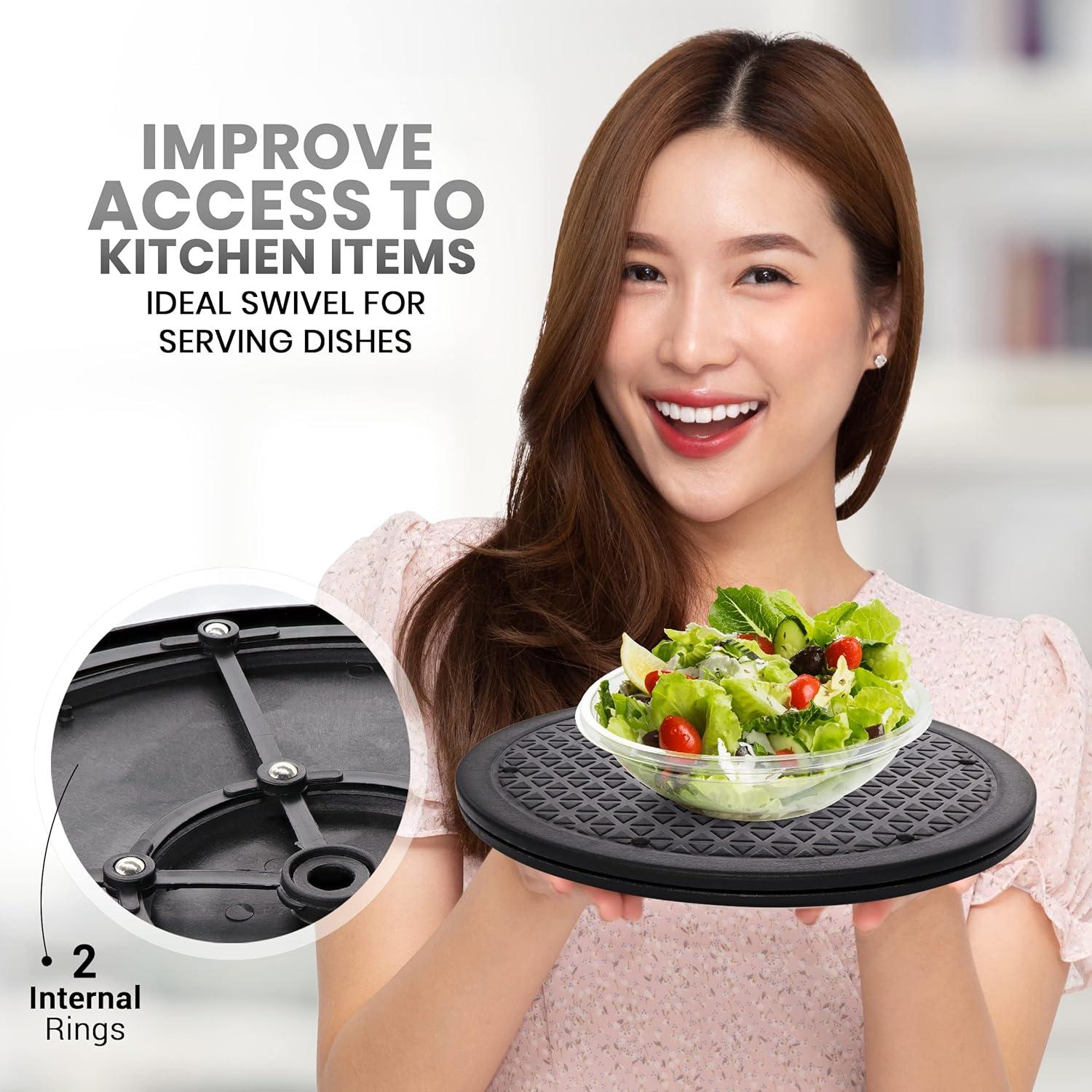 Organizador giratorio Lazy Susan RamPro 25.4 cm antideslizante