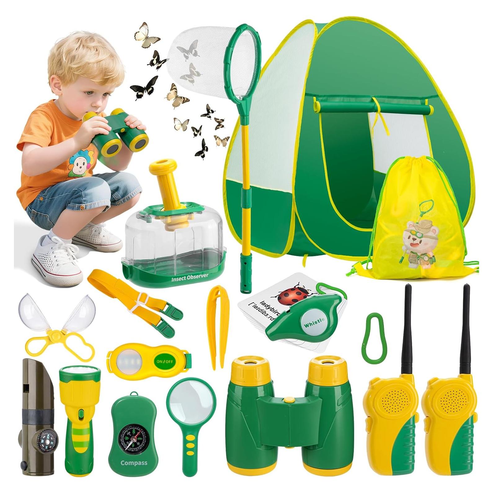 Kit de Exploración al Aire Libre GPUSFAK con Tienda y Walkie Talkies