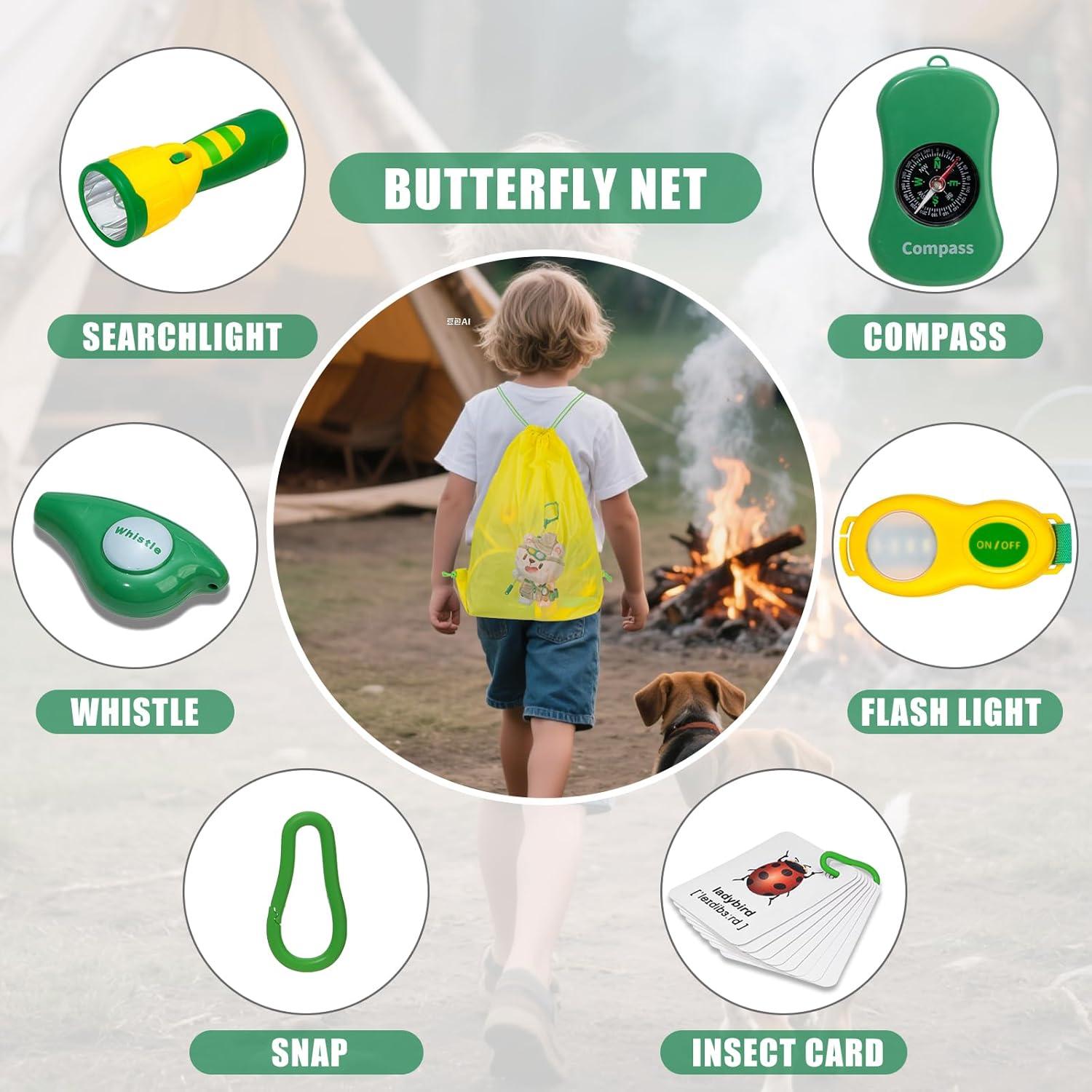 Kit de Exploración al Aire Libre GPUSFAK con Tienda y Walkie Talkies