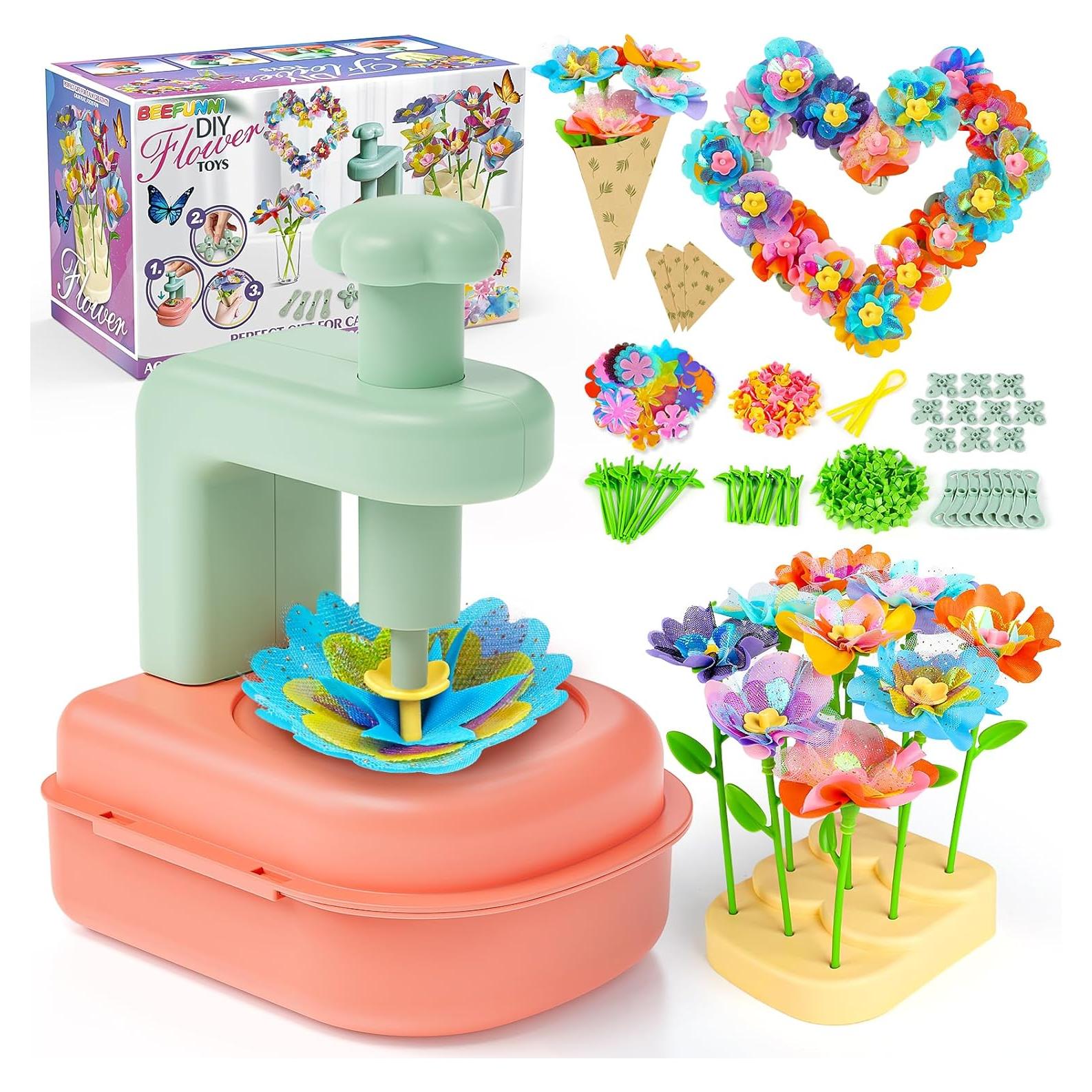 Kit de Manualidades Flores DIY Beefunni - Juguete Creativo 4-8 Años