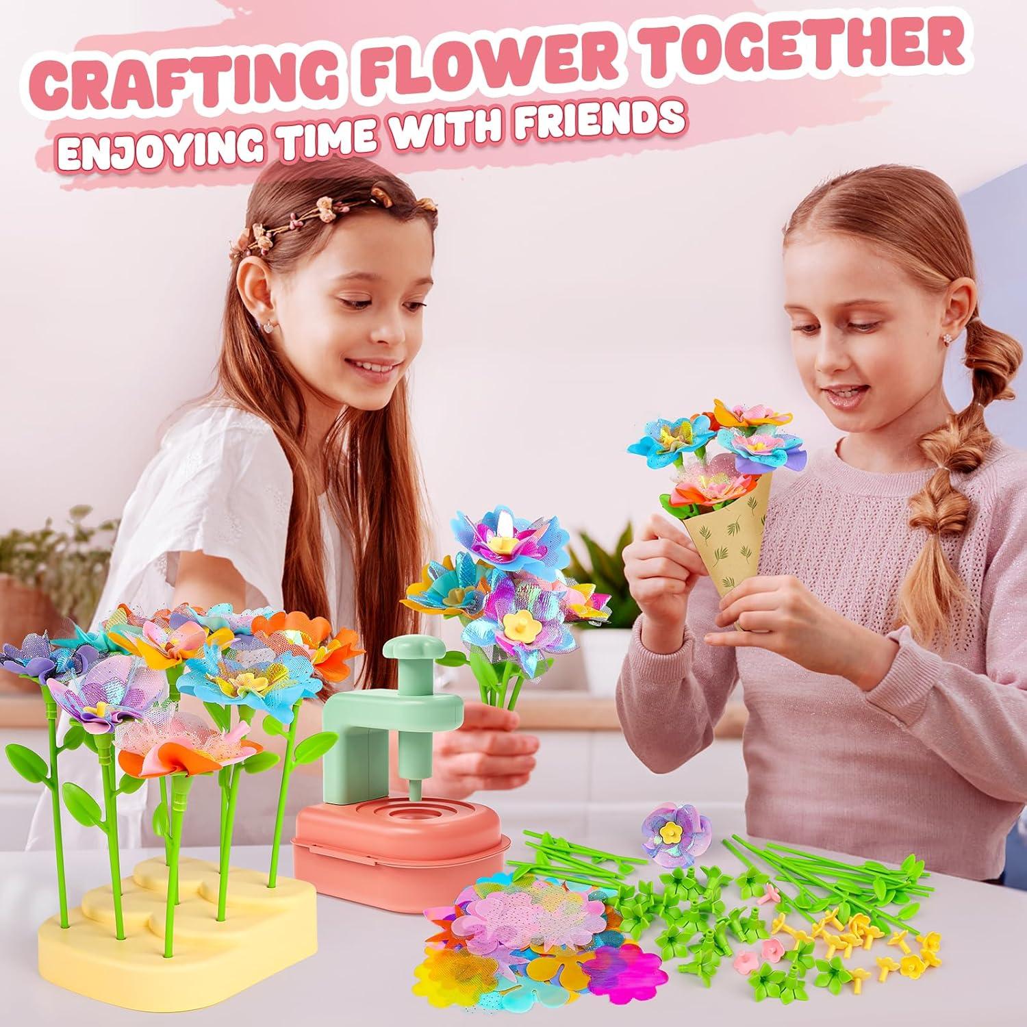 Kit de Manualidades Flores DIY Beefunni - Juguete Creativo 4-8 Años