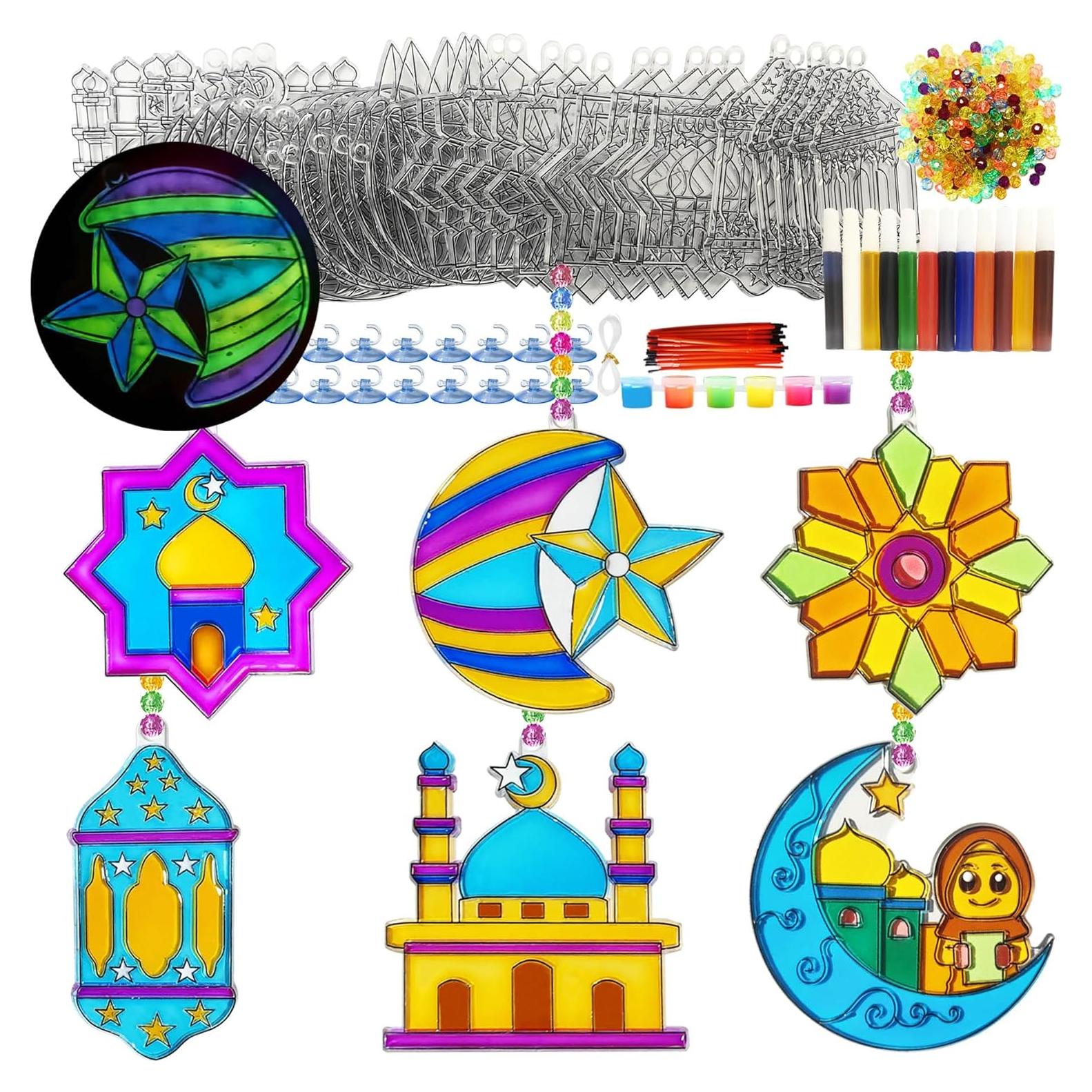 Kit de Manualidades Suncatcher Ayhuhra 30 Piezas Ramadan