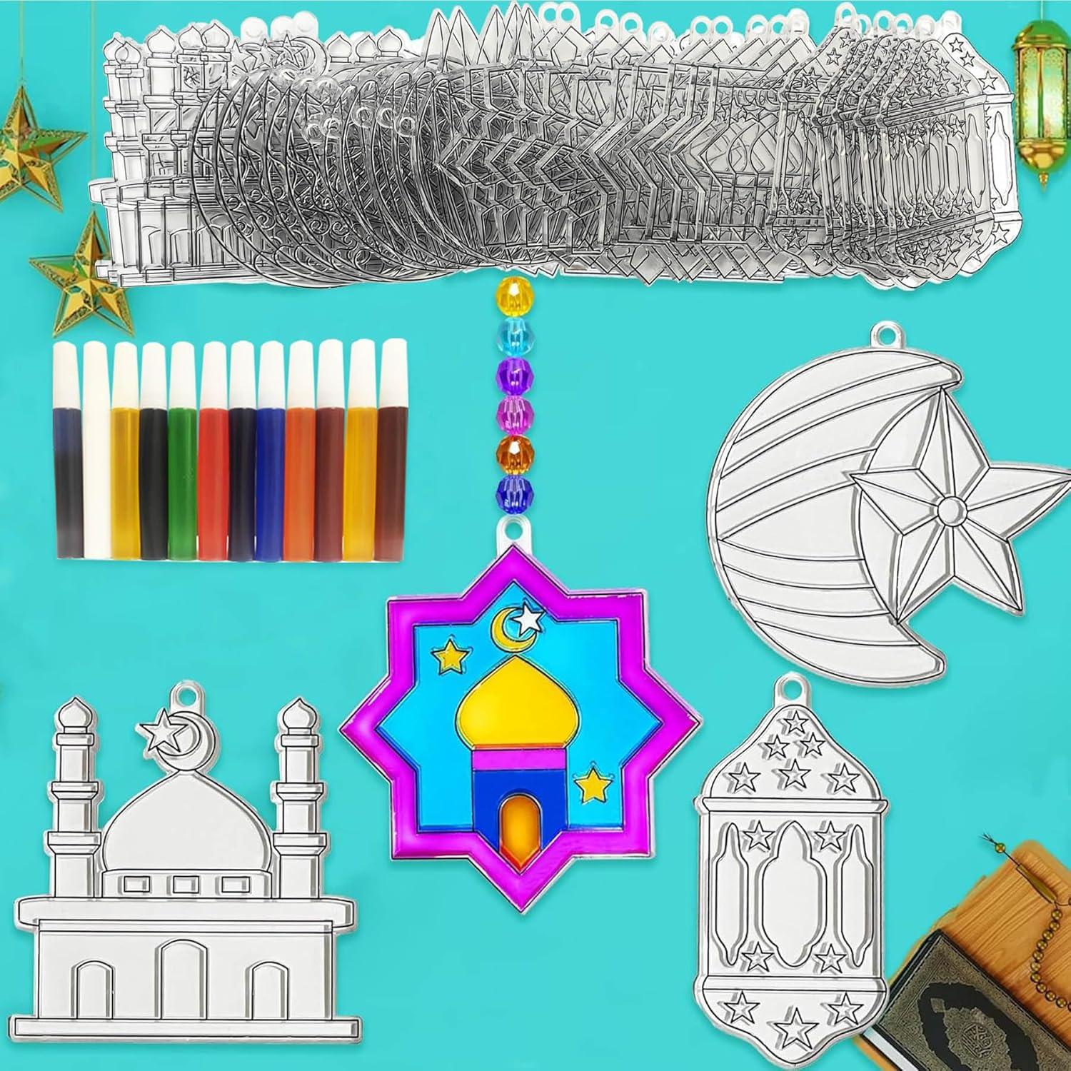 Kit de Manualidades Suncatcher Ayhuhra 30 Piezas Ramadan