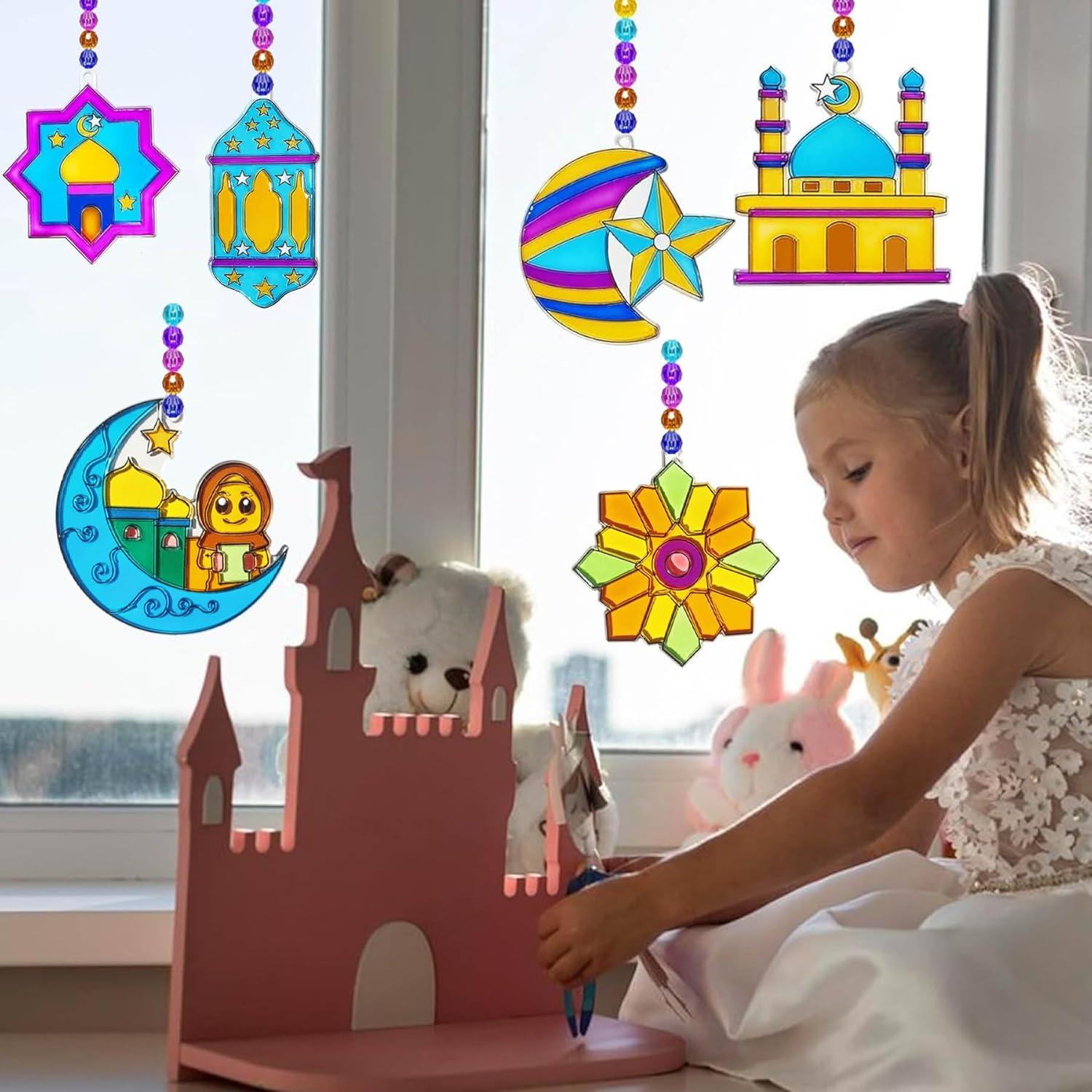 Kit de Manualidades Suncatcher Ayhuhra 30 Piezas Ramadan