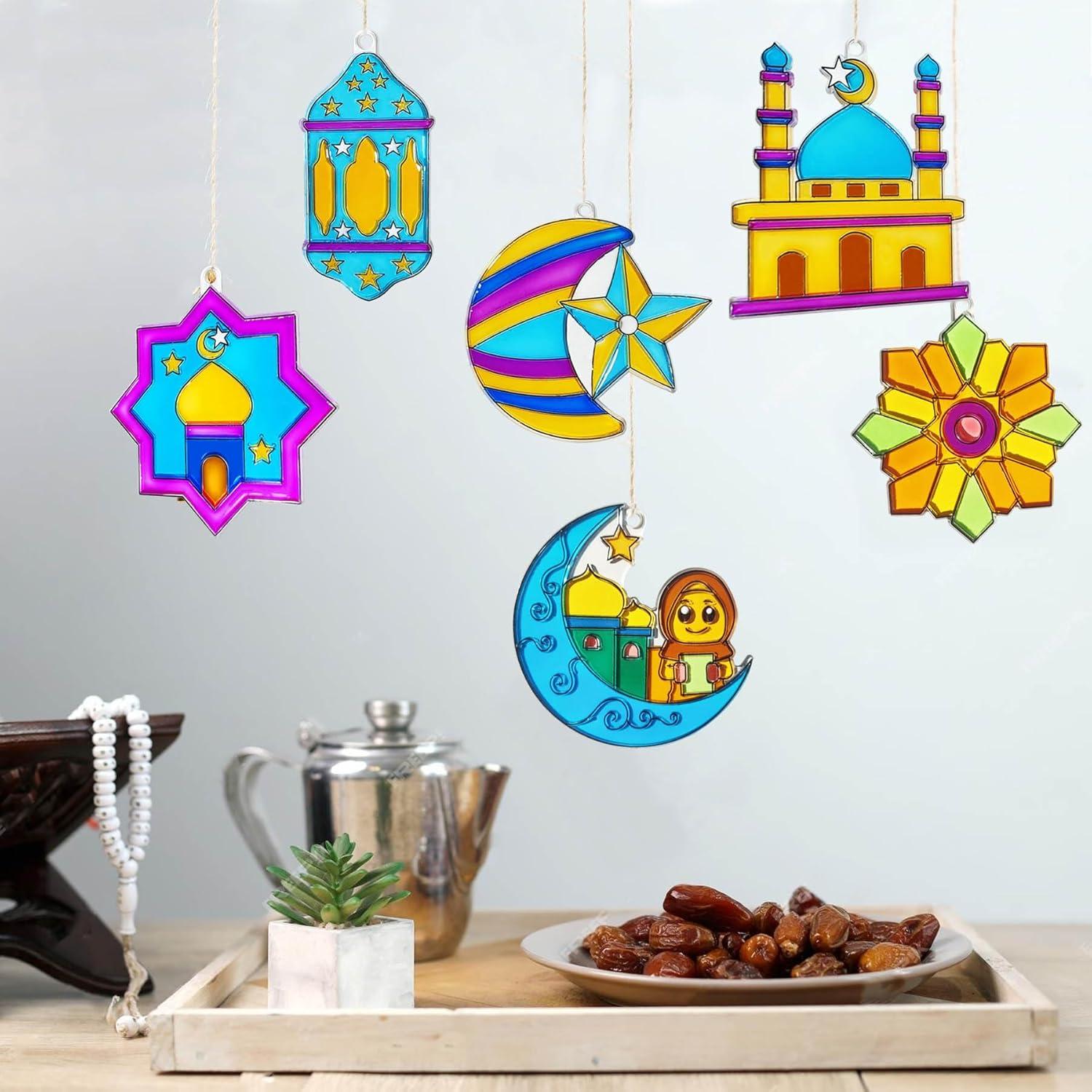 Kit de Manualidades Suncatcher Ayhuhra 30 Piezas Ramadan