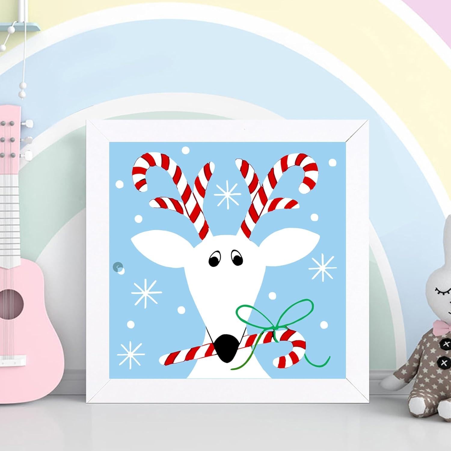 Kit de Pintura por Números Yijingtop Navidad 20x20cm