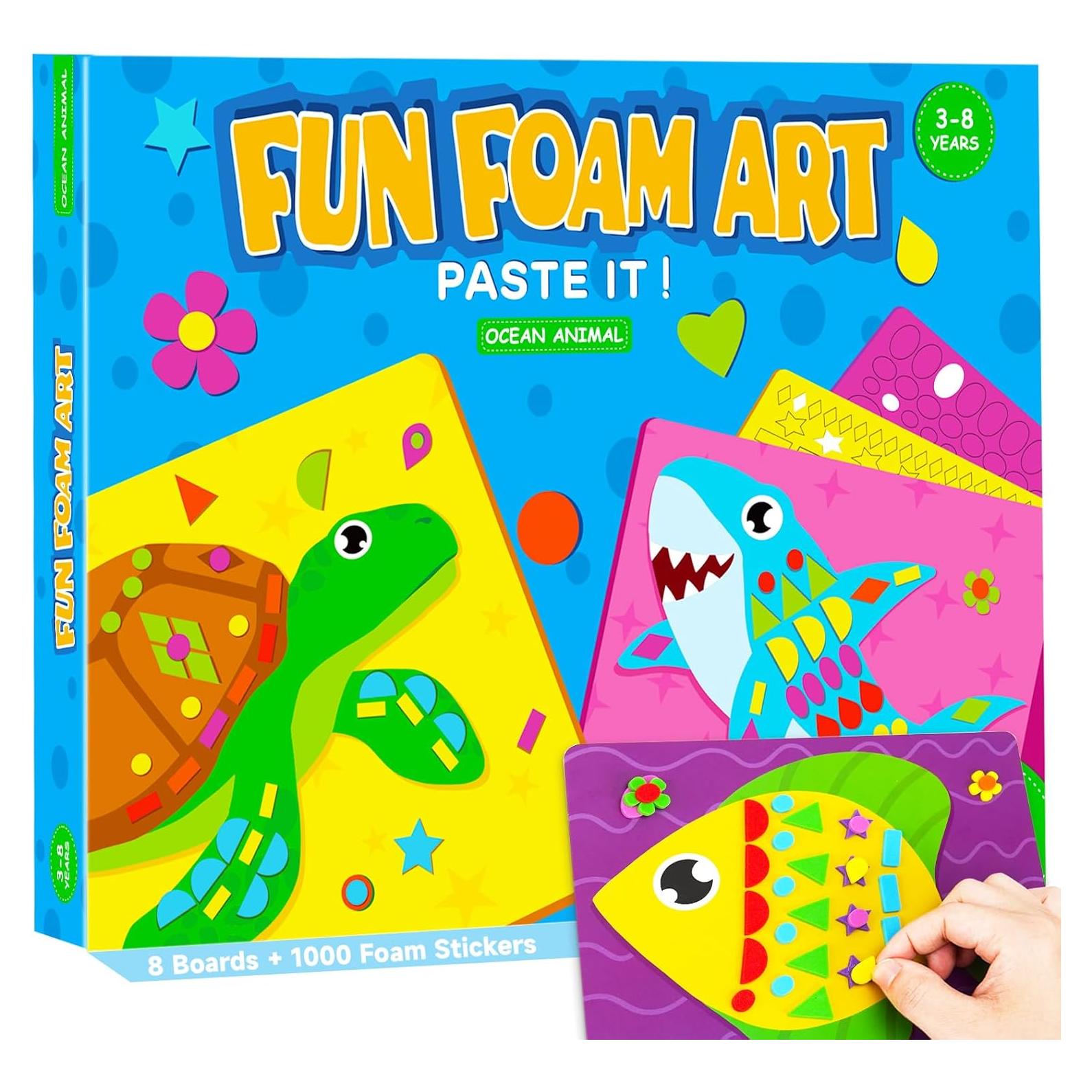 Kit de Manualidades de Espuma AluAbi para Niños 3-8 Años