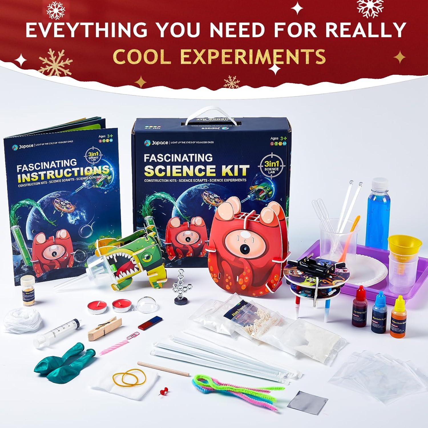 Kit de Ciencia Japace para Niños 4-8 Años - 65 Experimentos STEM