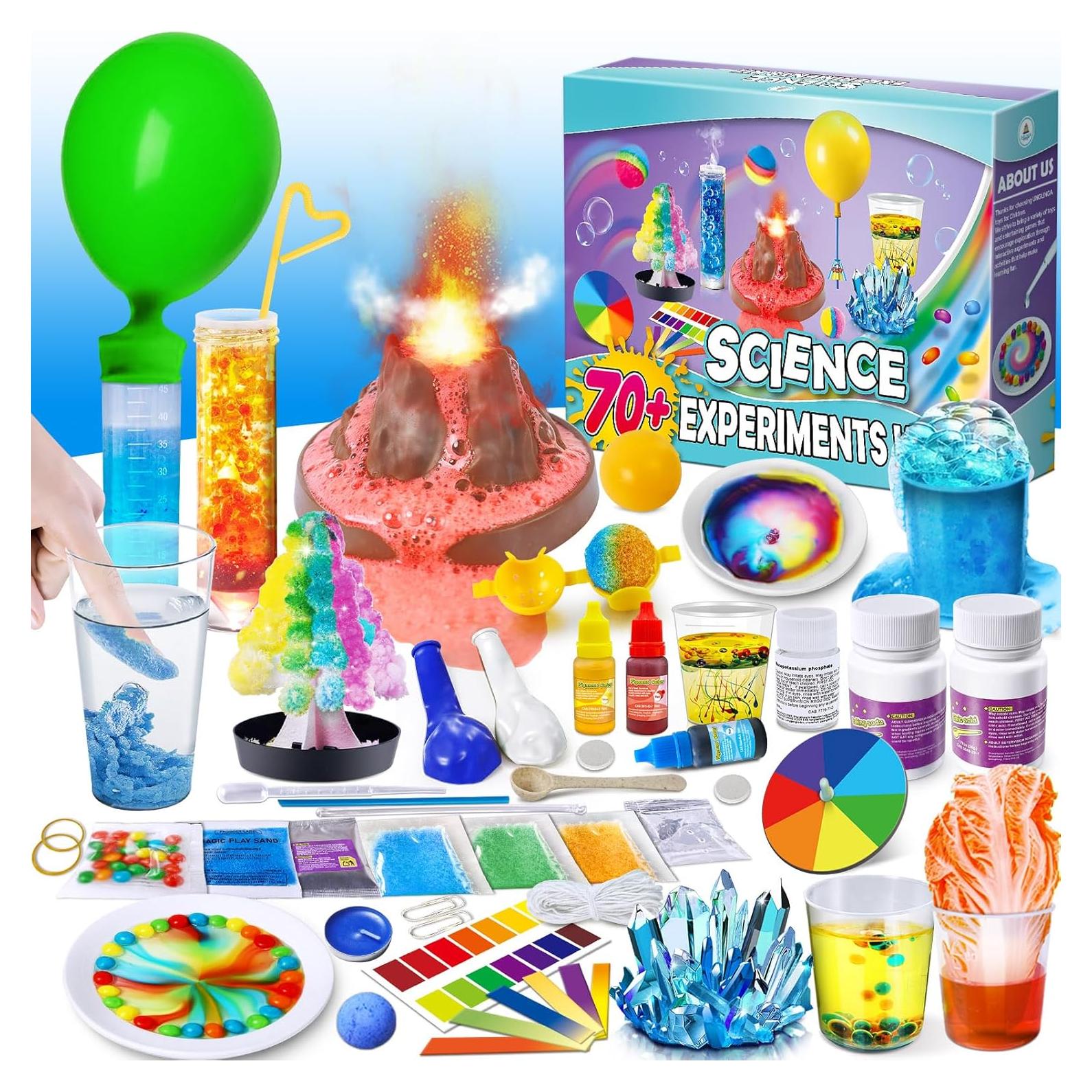 Kit de Experimentos Científicos UNGLINGA 70+ para Niños