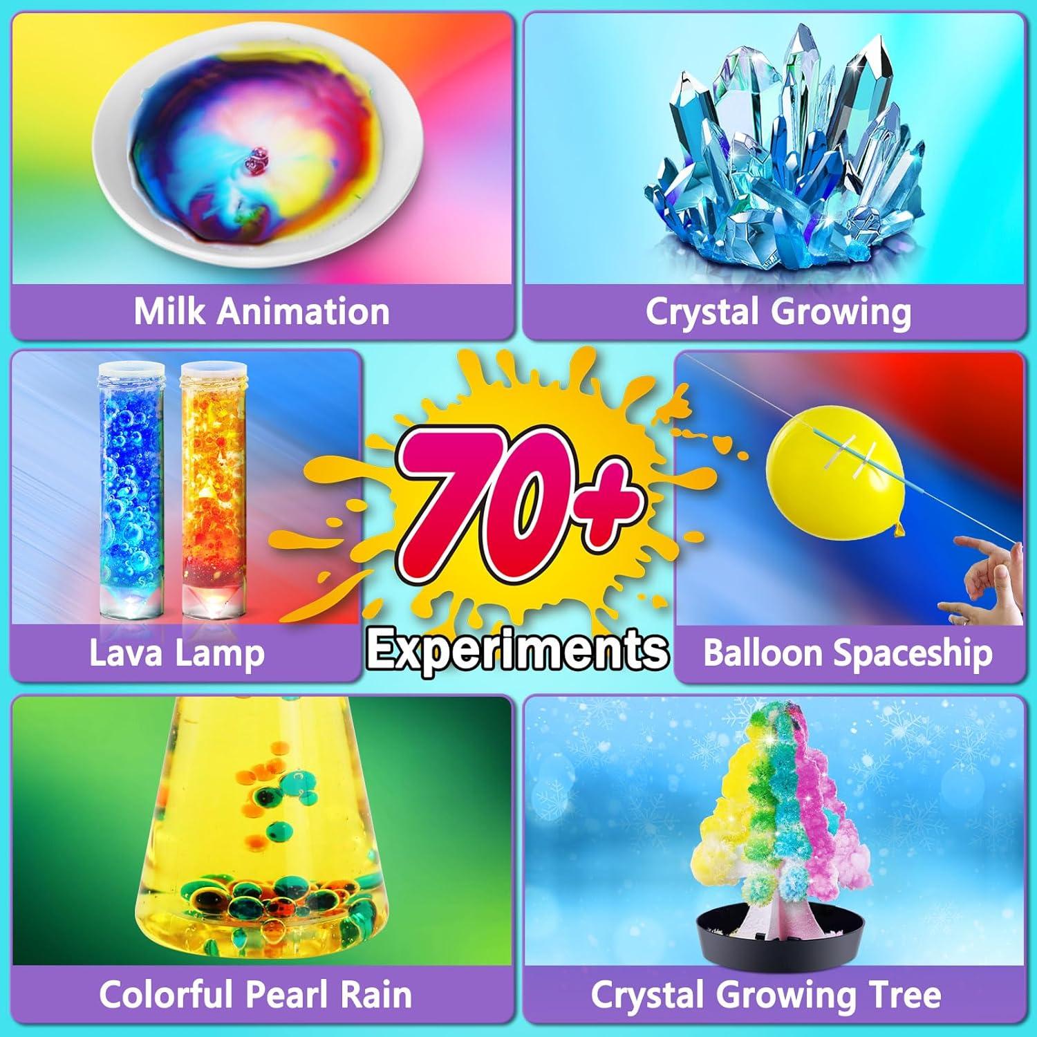 Kit de Experimentos Científicos UNGLINGA 70+ para Niños