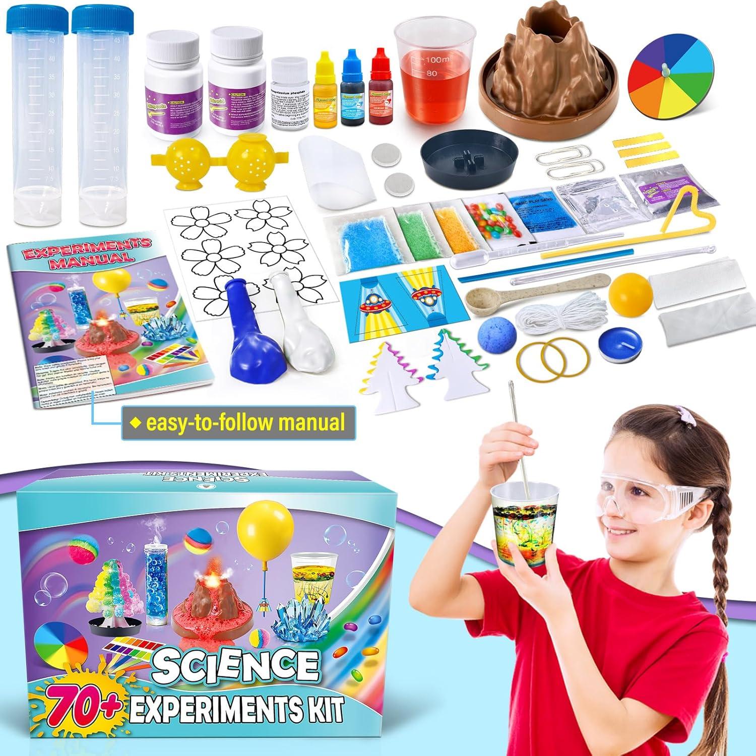 Kit de Experimentos Científicos UNGLINGA 70+ para Niños