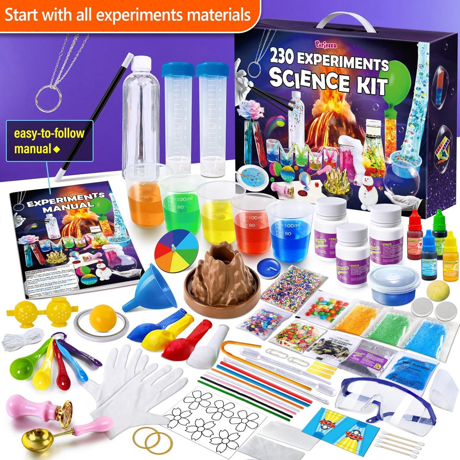 Kit de Ciencia 230 Experimentos PATIFEED para Niños 3+ Años