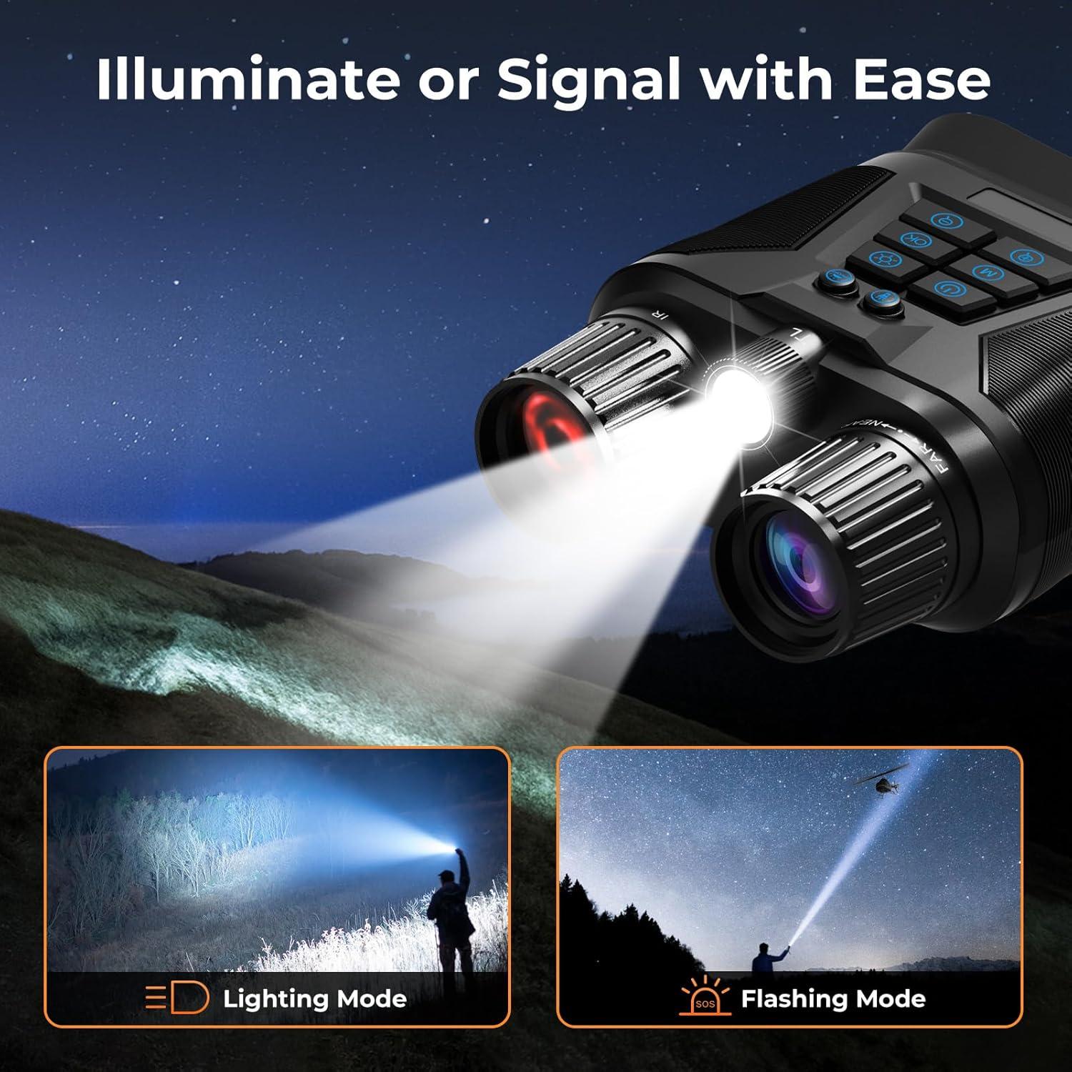 Binoculares de Visión Nocturna CIGMAN CNV02 40MP 8X IR