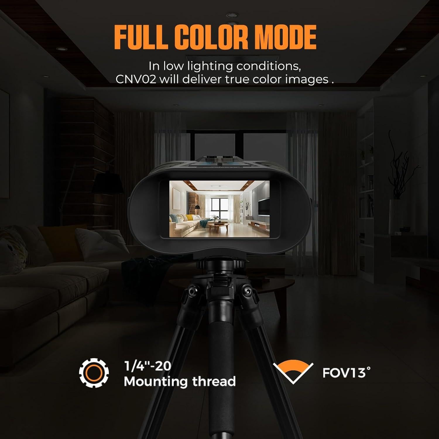 Binoculares de Visión Nocturna CIGMAN CNV02 40MP 8X IR