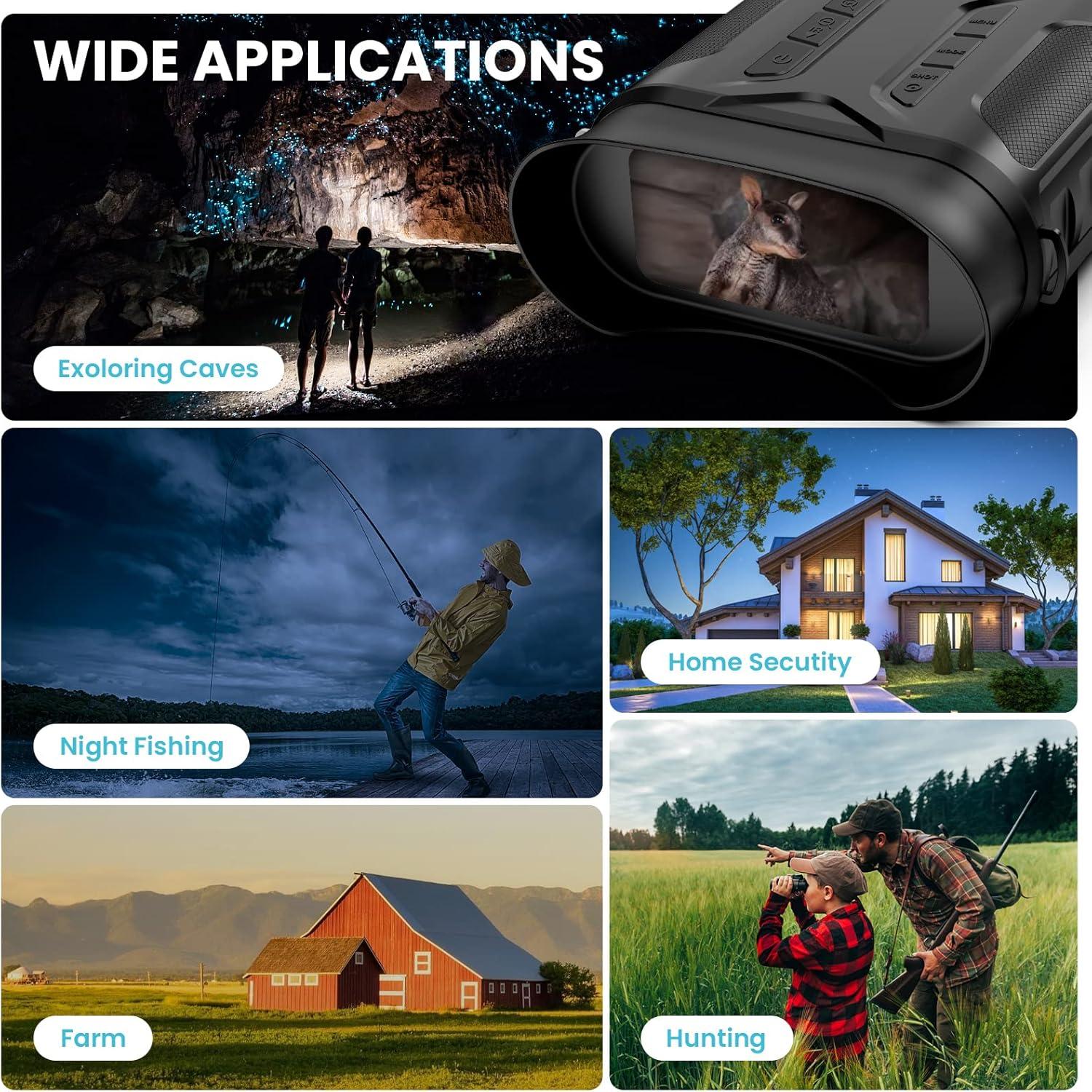 Gafas de Visión Nocturna Digital 4K KJK con Pantalla 3"