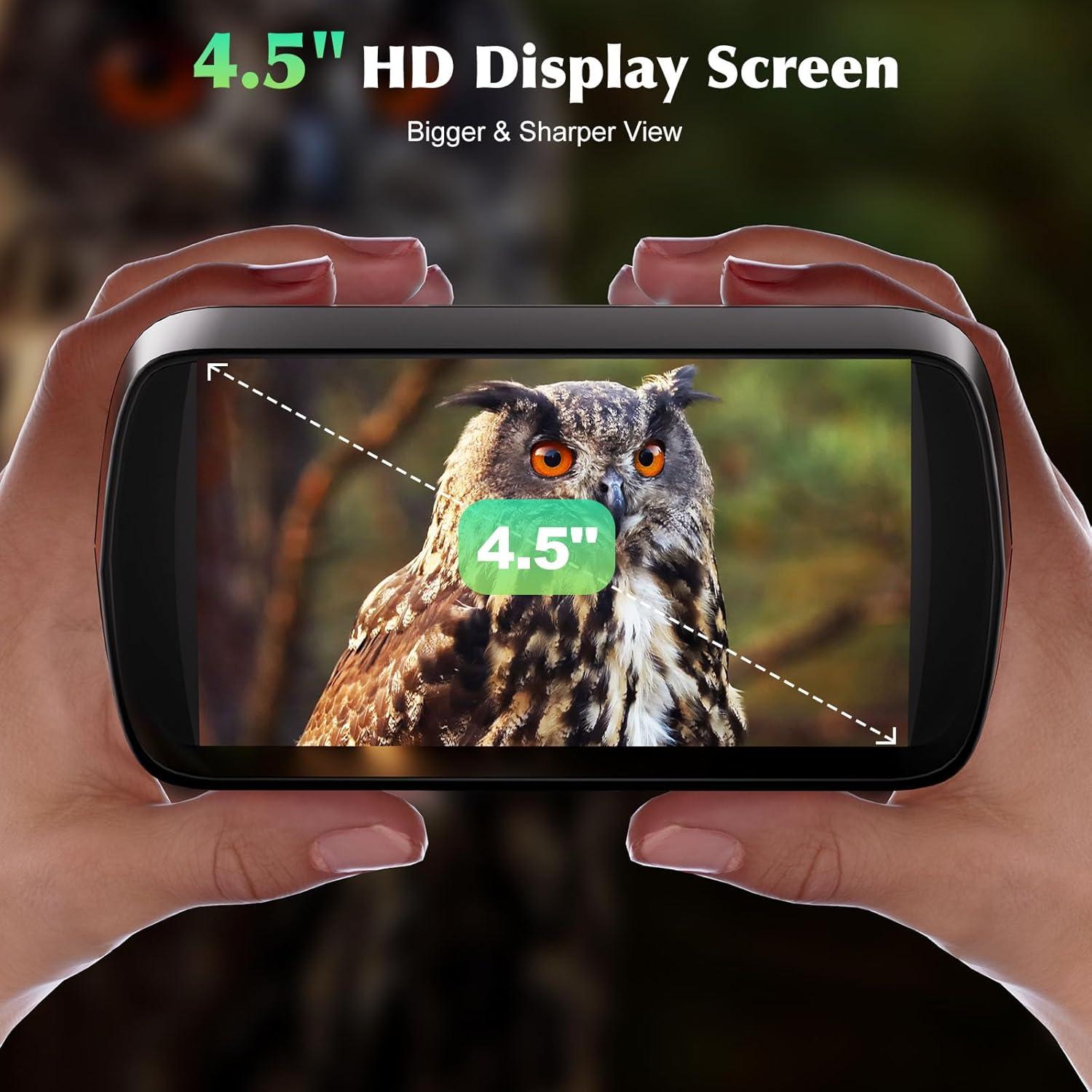 Gafas de Visión Nocturna FIEGEl NV2183 4K UHD 36MP Pantalla 4.5"