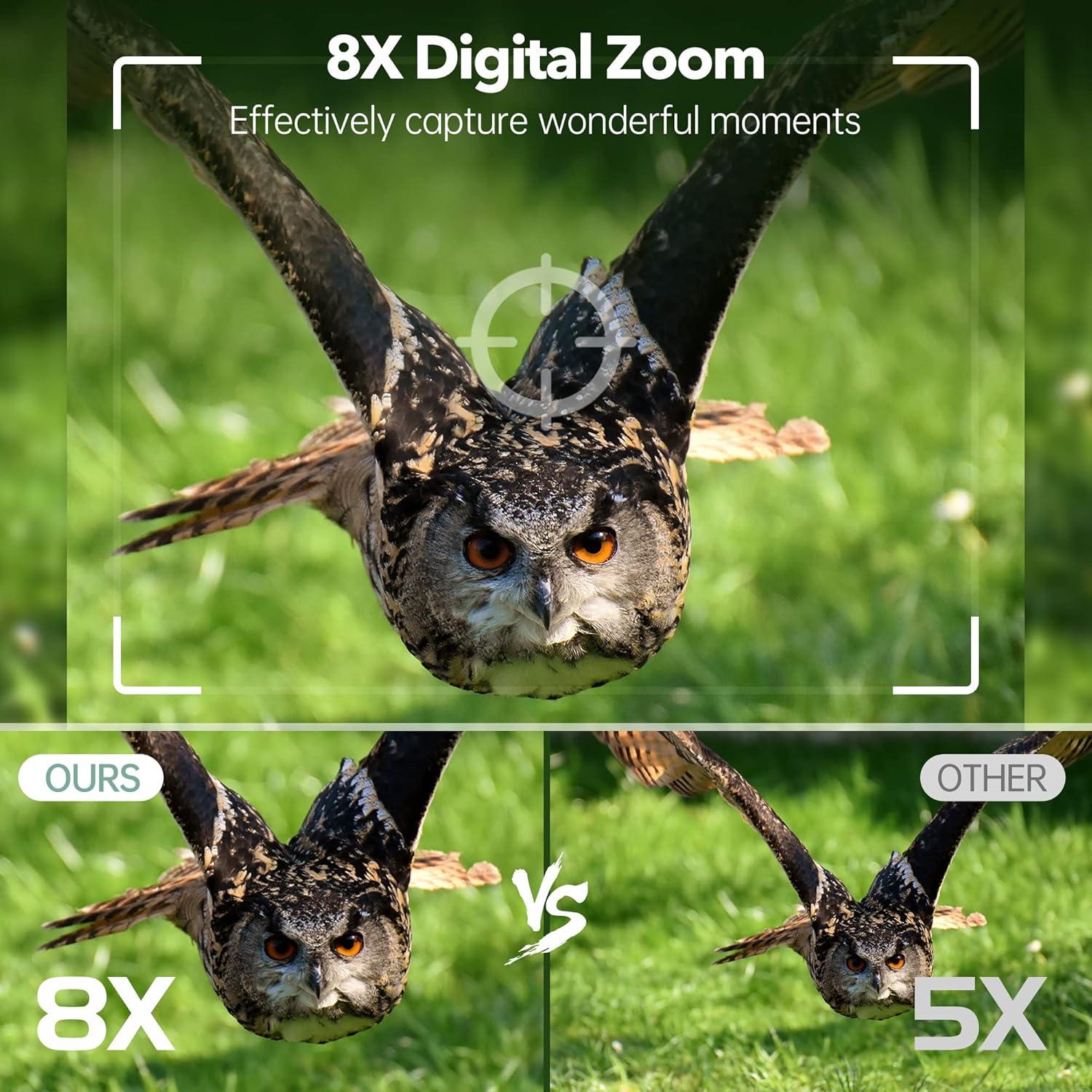 Gafas de Visión Nocturna 4K Diyimin con Pantalla 3.2'' y Zoom 8X